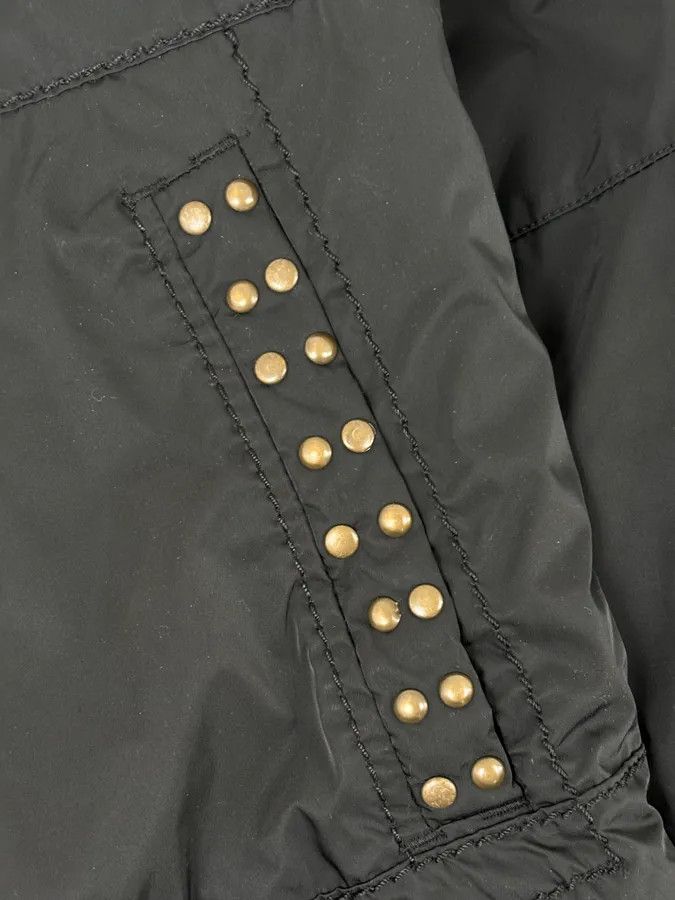Marithe + Francois Girbaud 2000s Marithé + François Girbaud Black Nylon Studded Skull Puffer Jacket Size US L / EU 52-54 / 3 - 10 Thumbnail