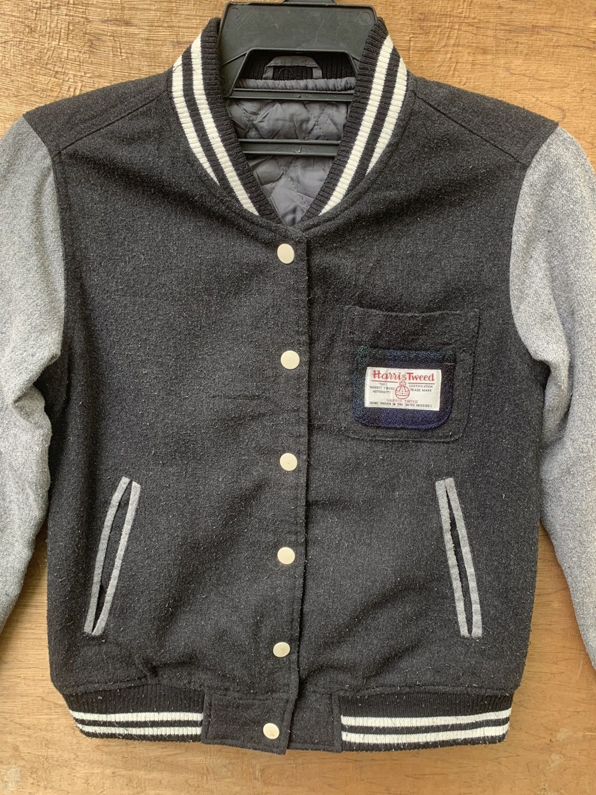 Harris Tweed Rare.. Harris Tweed Varsity Jacket Size US M / EU 48-50 / 2 - 8 Thumbnail