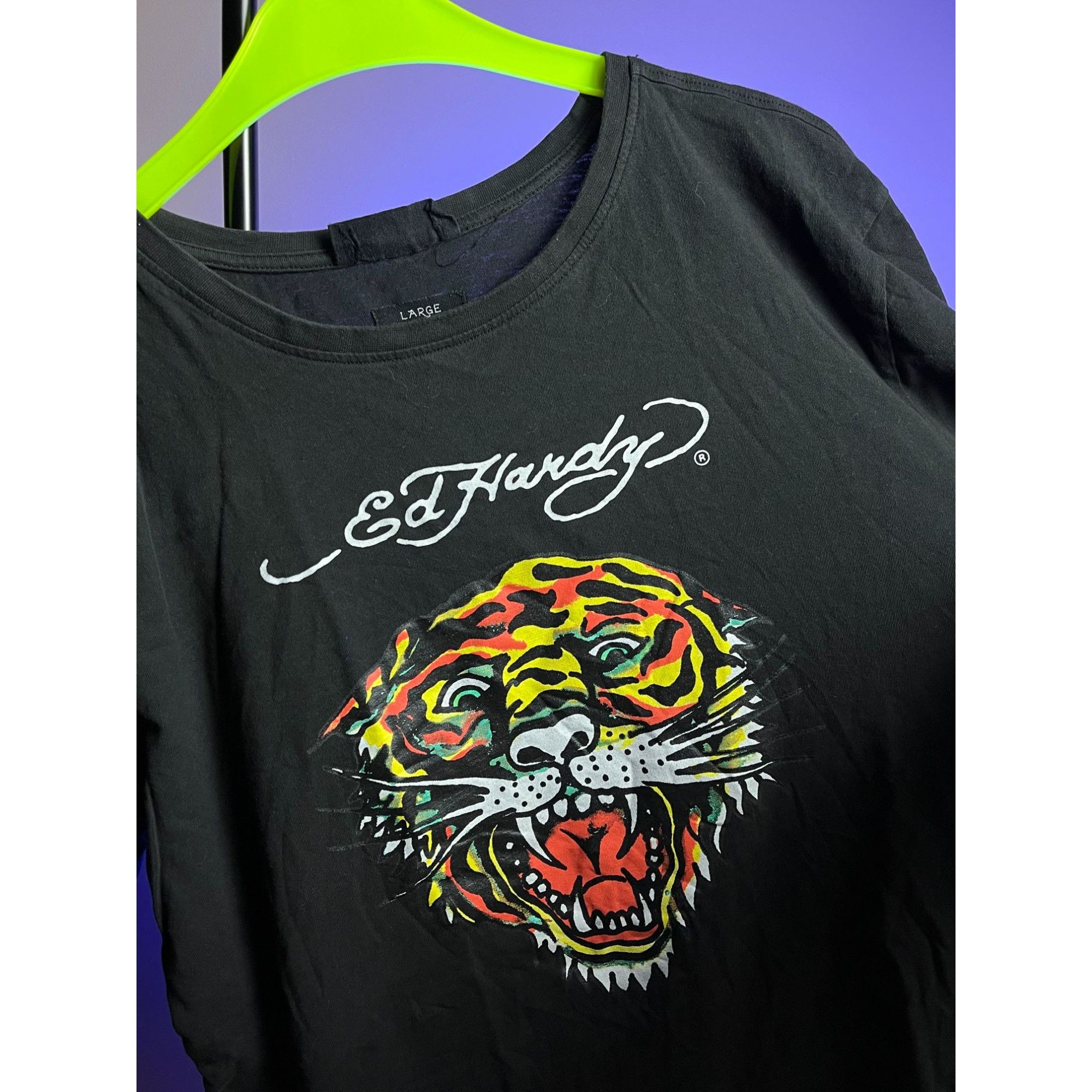 Christian Audigier × Ed Hardy × Vintage Ed Hardy Tiger Tattoo Graphic T-Shirt Size US L / EU 52-54 / 3 - 2 Thumbnail