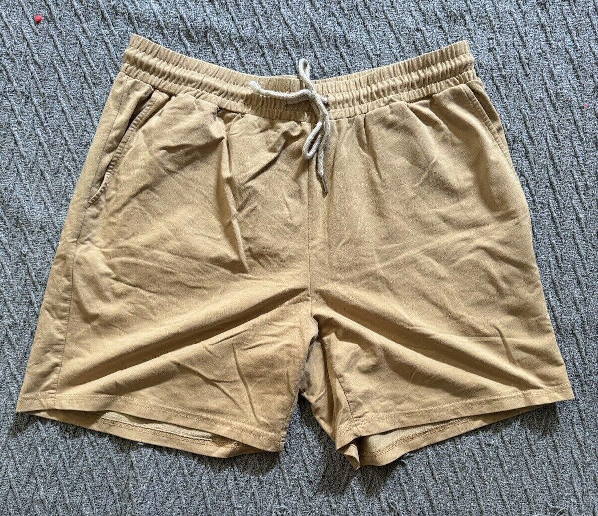 Shein SHEIN Tan Drawstring Shorts With Pockets Women’s Size Large Size 36" / US 14 / IT 50 - 1 Thumbnail