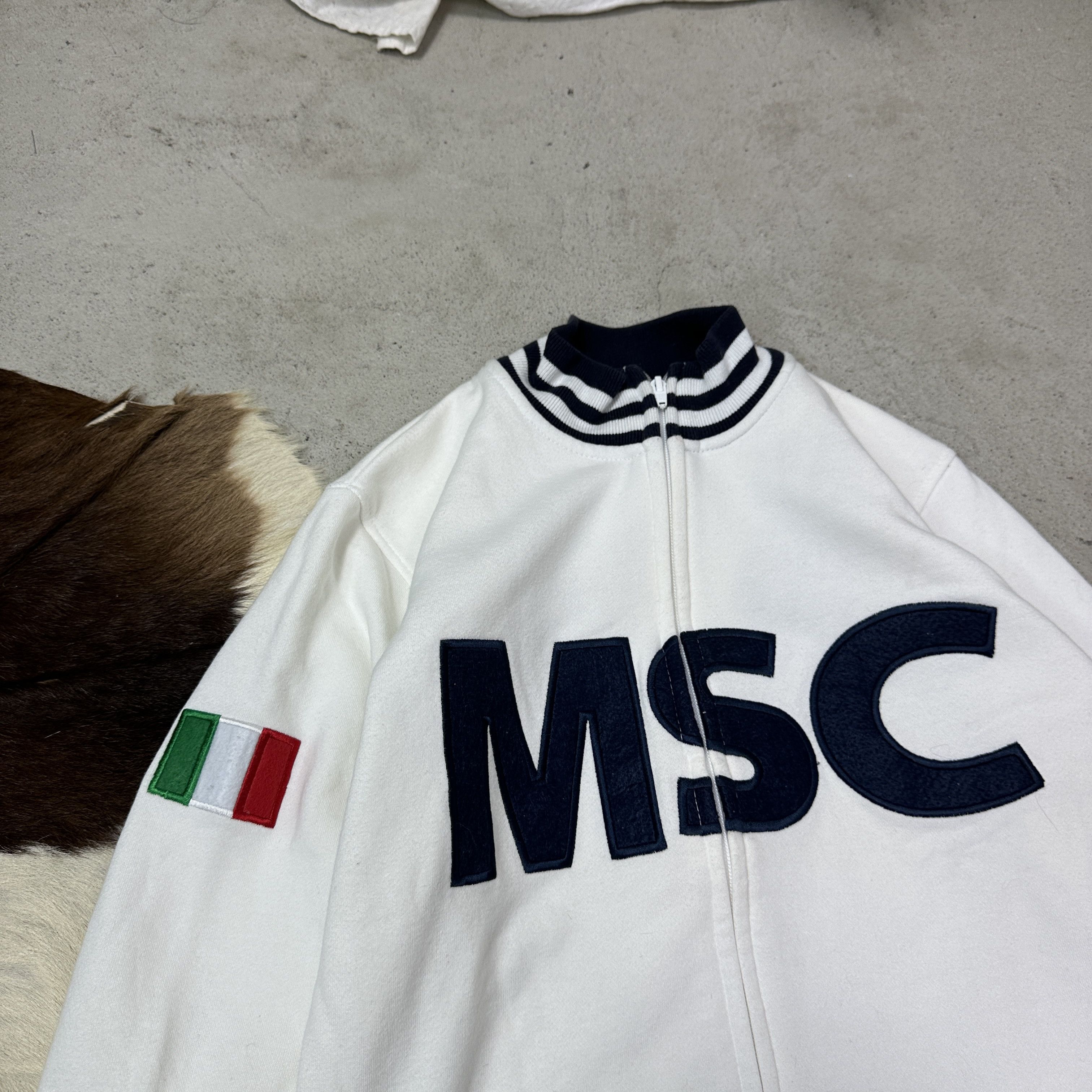 Vintage Vintage Blokecore Sporty MSC Italia Zipped Sweatshirt Y2K Size US M / EU 48-50 / 2 - 3 Thumbnail