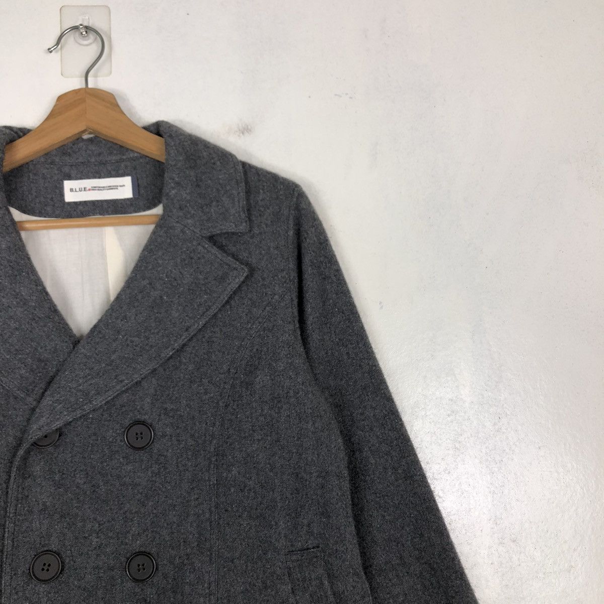 45rpm 🔥Cropped Wool Biker Jacket Double Breast Blue Blue Japan Size US M / EU 48-50 / 2 - 13 Thumbnail