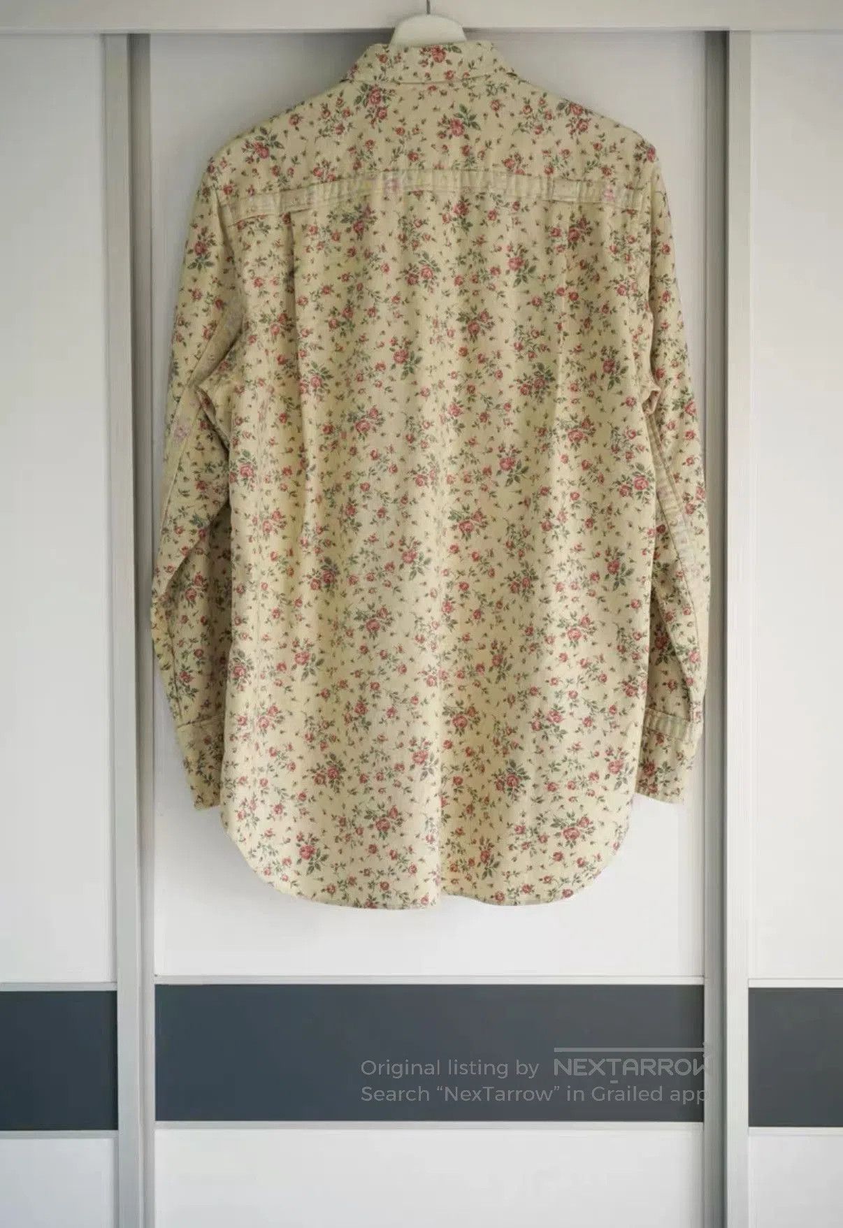 Comme des Garcons Beige Floral Long Sleeve Button. Size US L / EU 52-54 / 3 - 2 Thumbnail