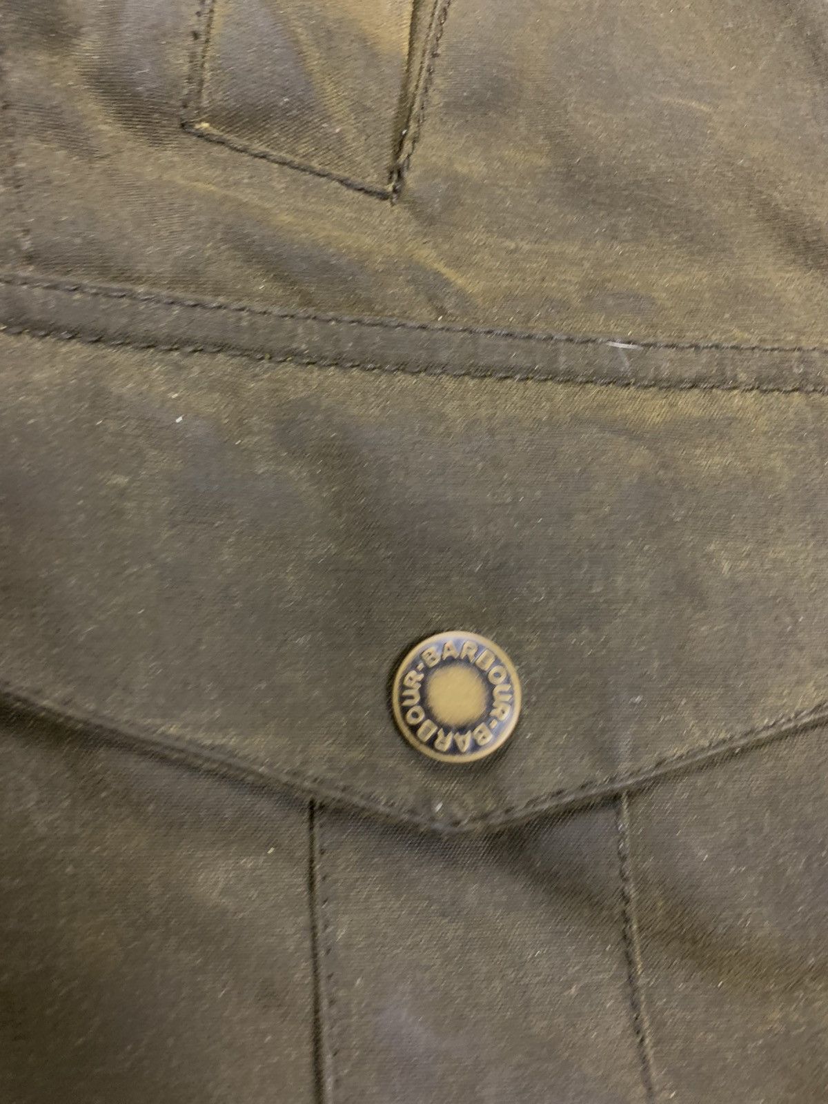 Barbour Barbour Leeward Waxed Cotton Jacket Olive Size L Size US L / EU 52-54 / 3 - 4 Thumbnail