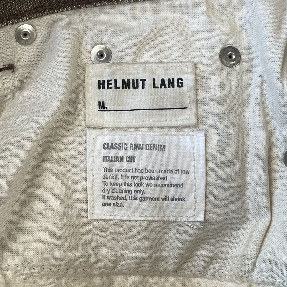 Helmut Lang 90s Helmut Lang Brown Raw Denim Jeans Size US 28 / EU 44 - 12 Thumbnail