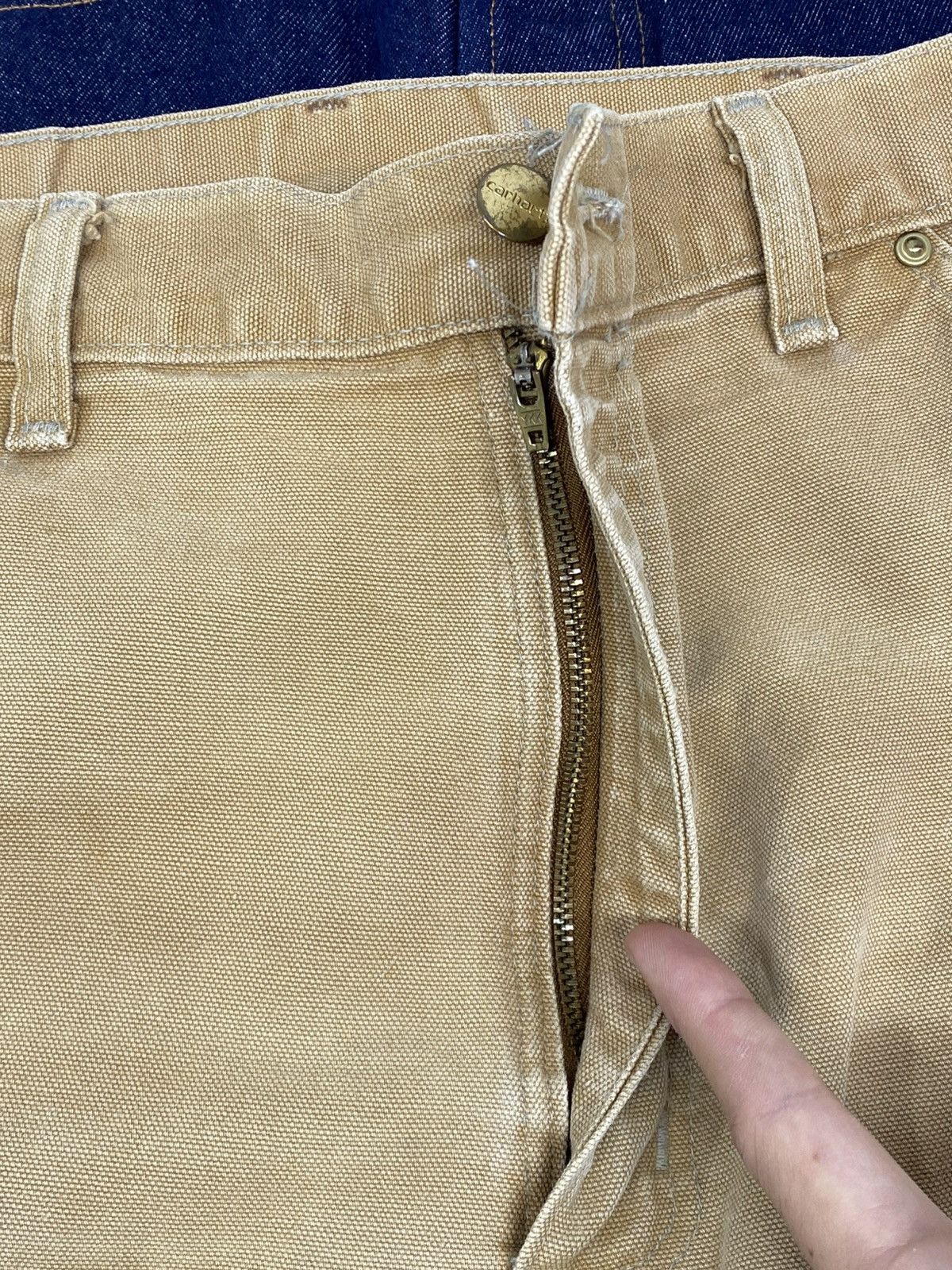 Carhartt Carhartt Vintage Double Knee Canvas Work Pants 33x34 Beige Size US 34 / EU 50 - 20 Thumbnail