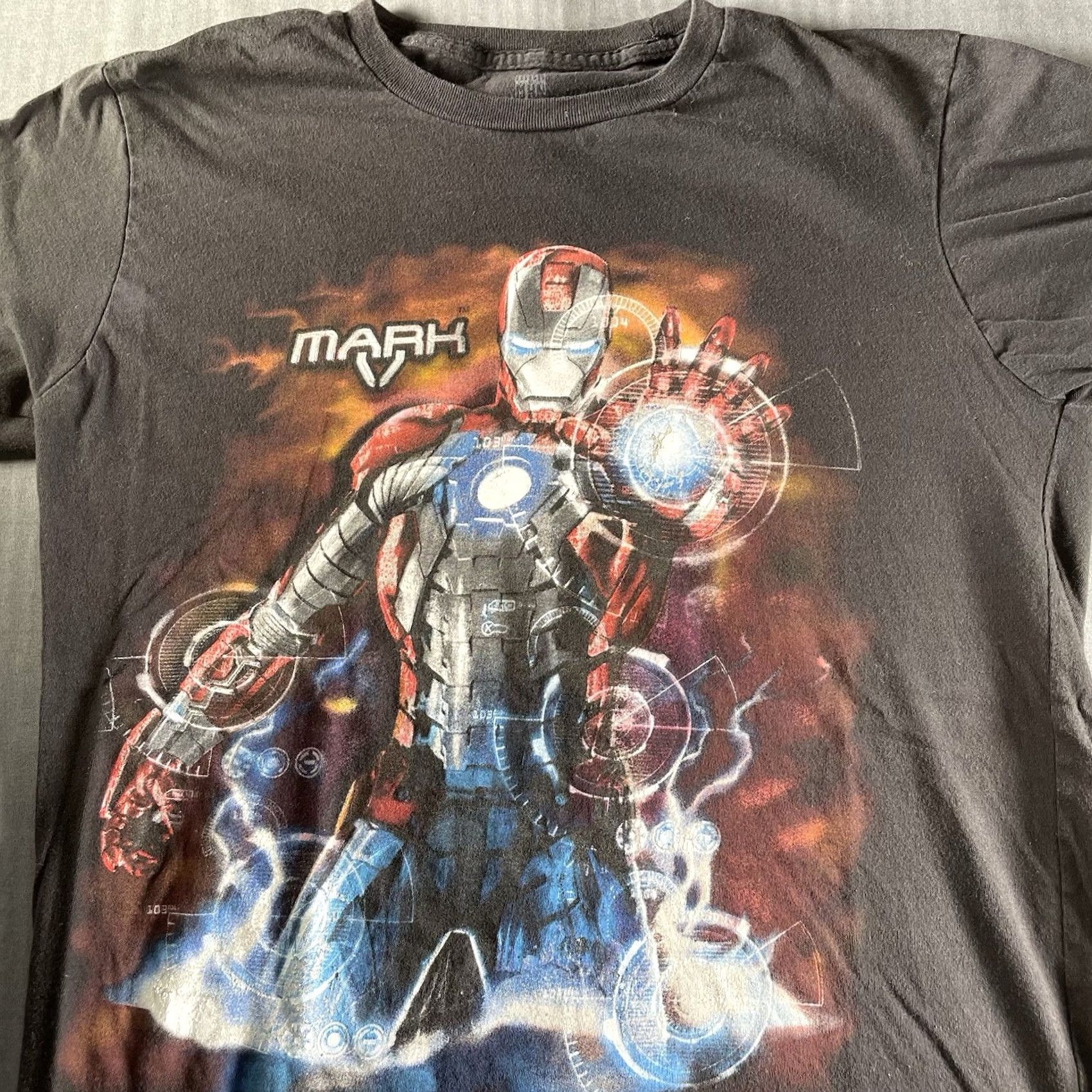 Vintage Iron Man Shirt Marvel Men’s Medium Tee Black 2010 Iron Man 2 Promo Mark V T-Shirt Mens Size US M / EU 48-50 / 2 - 2 Thumbnail