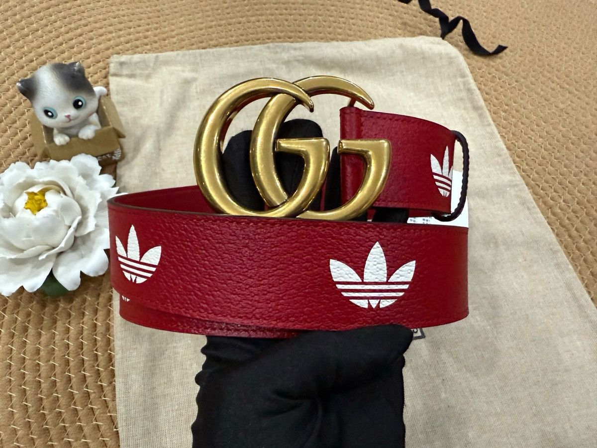 Gucci Gucci x Adidas Leather Belt Size ONE SIZE - 1 Thumbnail