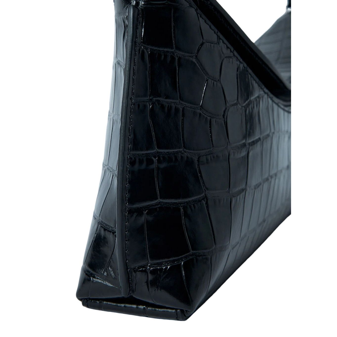 Jacquemus Jacquemus The Calisso Black Embossed Leather Shoulder Bag Ne Size ONE SIZE - 3 Thumbnail