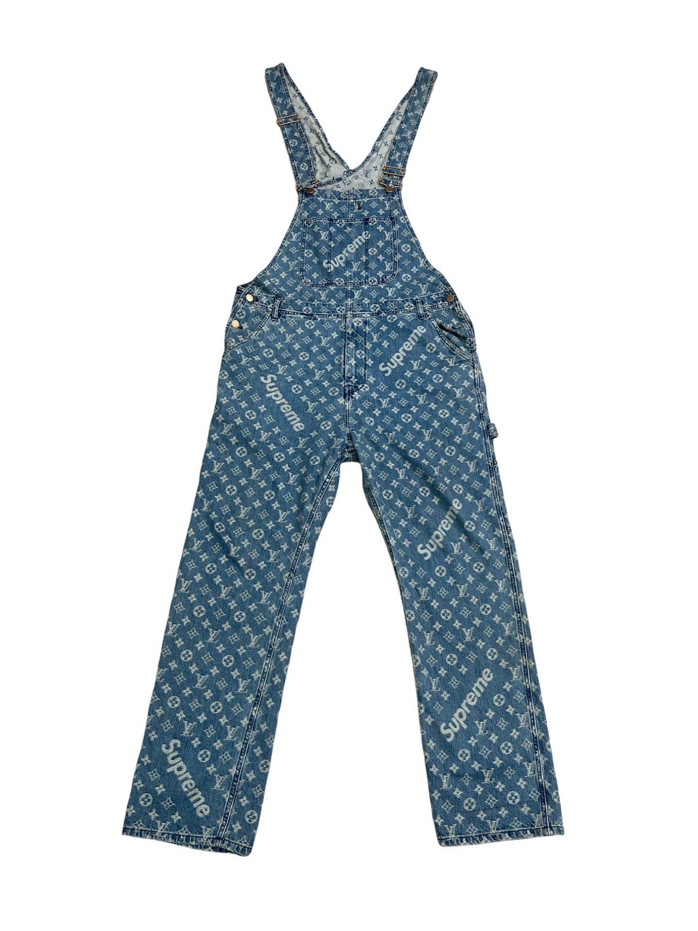Louis Vuitton Louis Vuitton x Supreme Monogram Denim Overalls Size US 28 / EU 44 - 1 Thumbnail