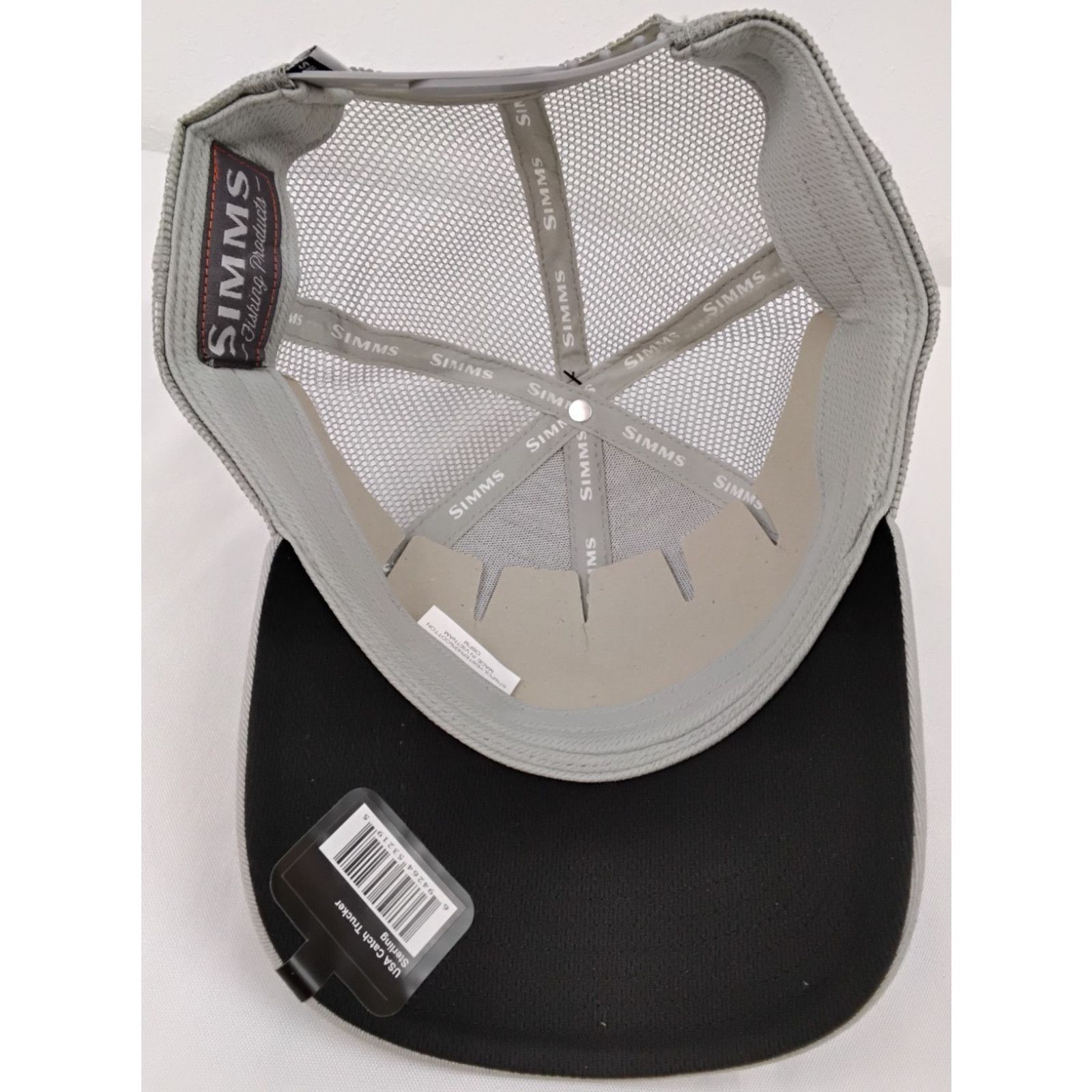 Simms Simms USA Catch Trucker Sterling Gray Ball Cap New With Tag Size ONE SIZE - 8 Thumbnail