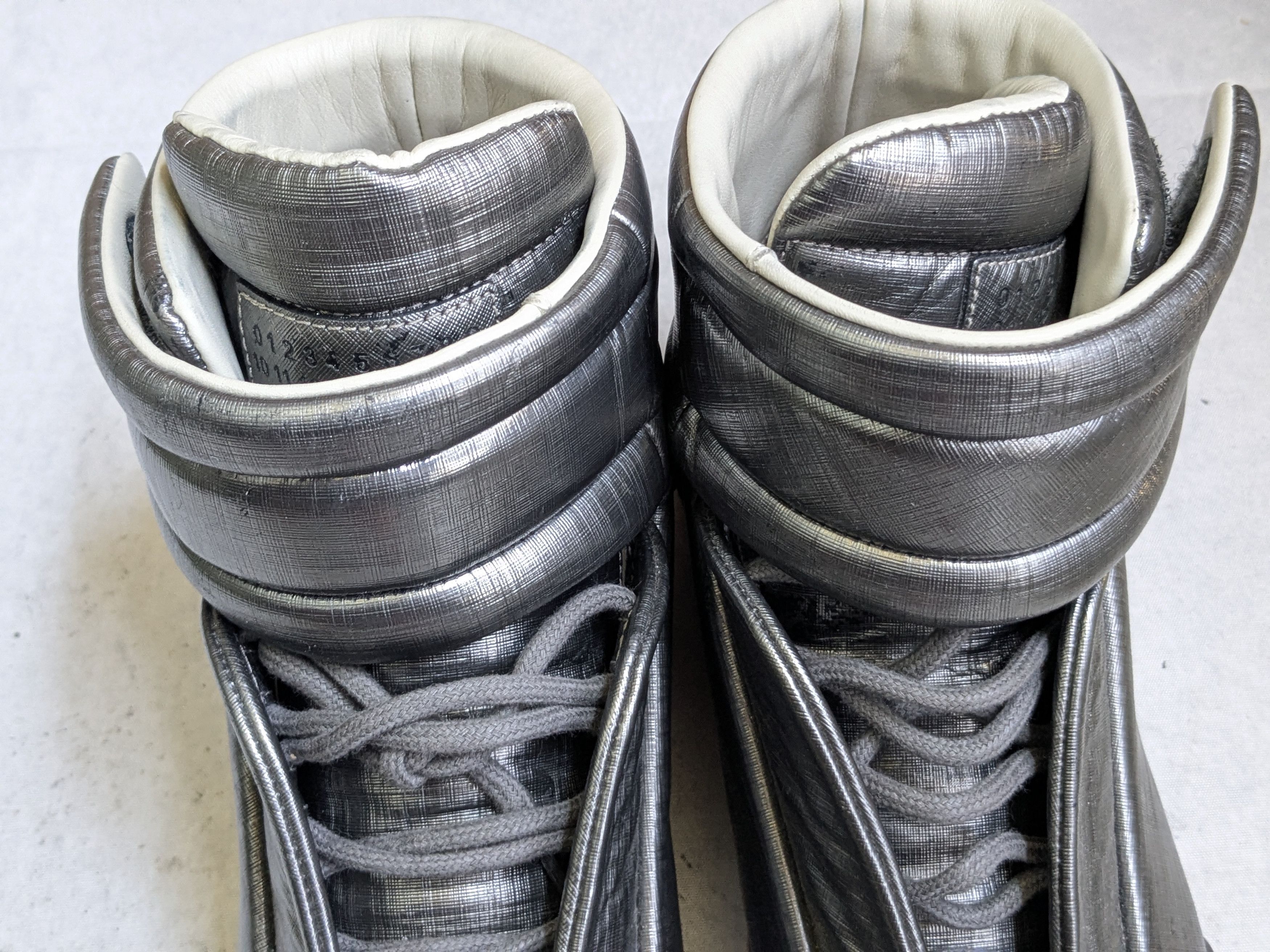 Maison Margiela Maison Margiela Future Silver 8 41 High Tops Leather Size US 8 / EU 41 - 5 Thumbnail