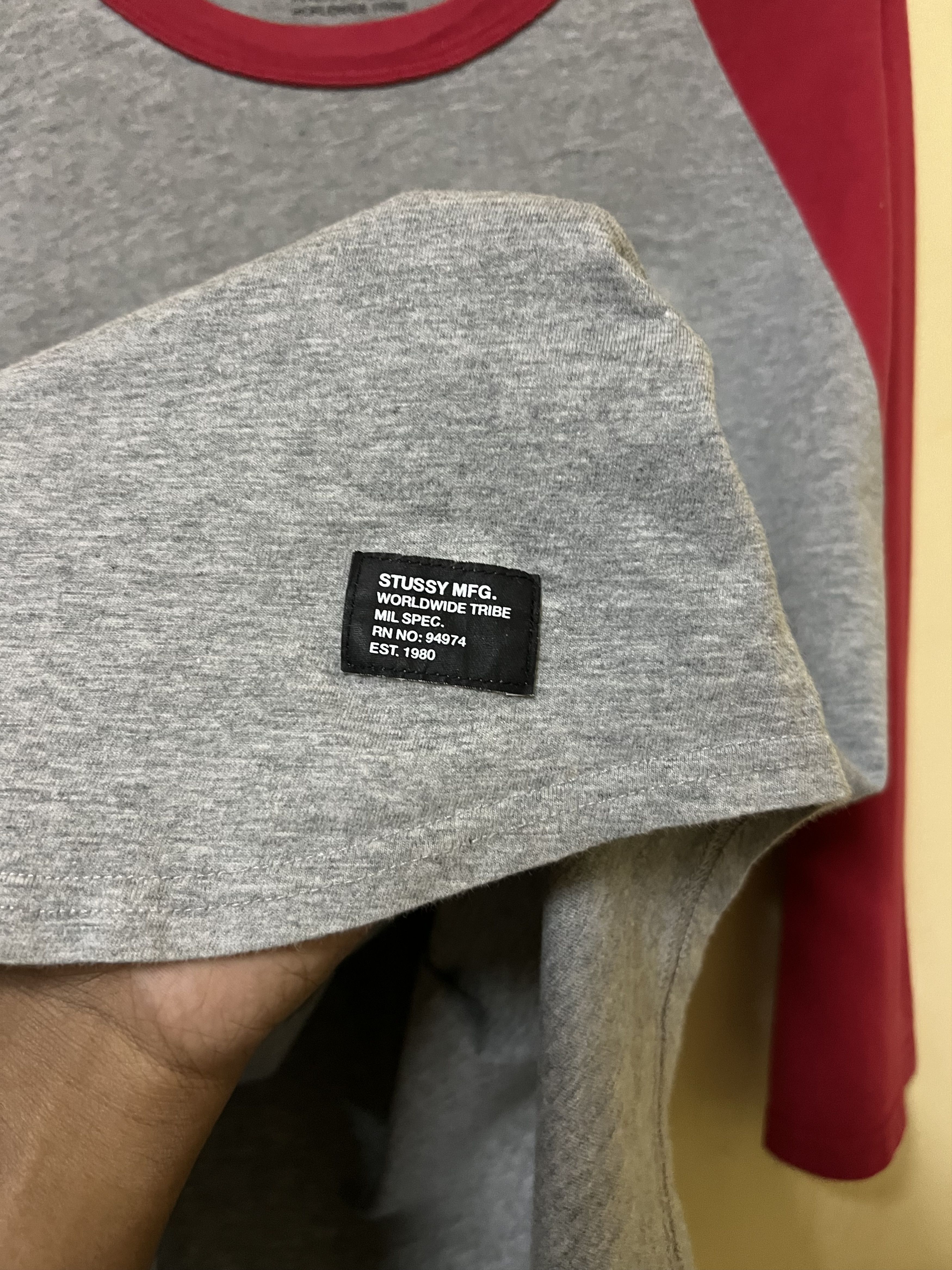 Stussy Stussy MFG Raglon Eagle Tee Size US S / EU 44-46 / 1 - 16 Thumbnail