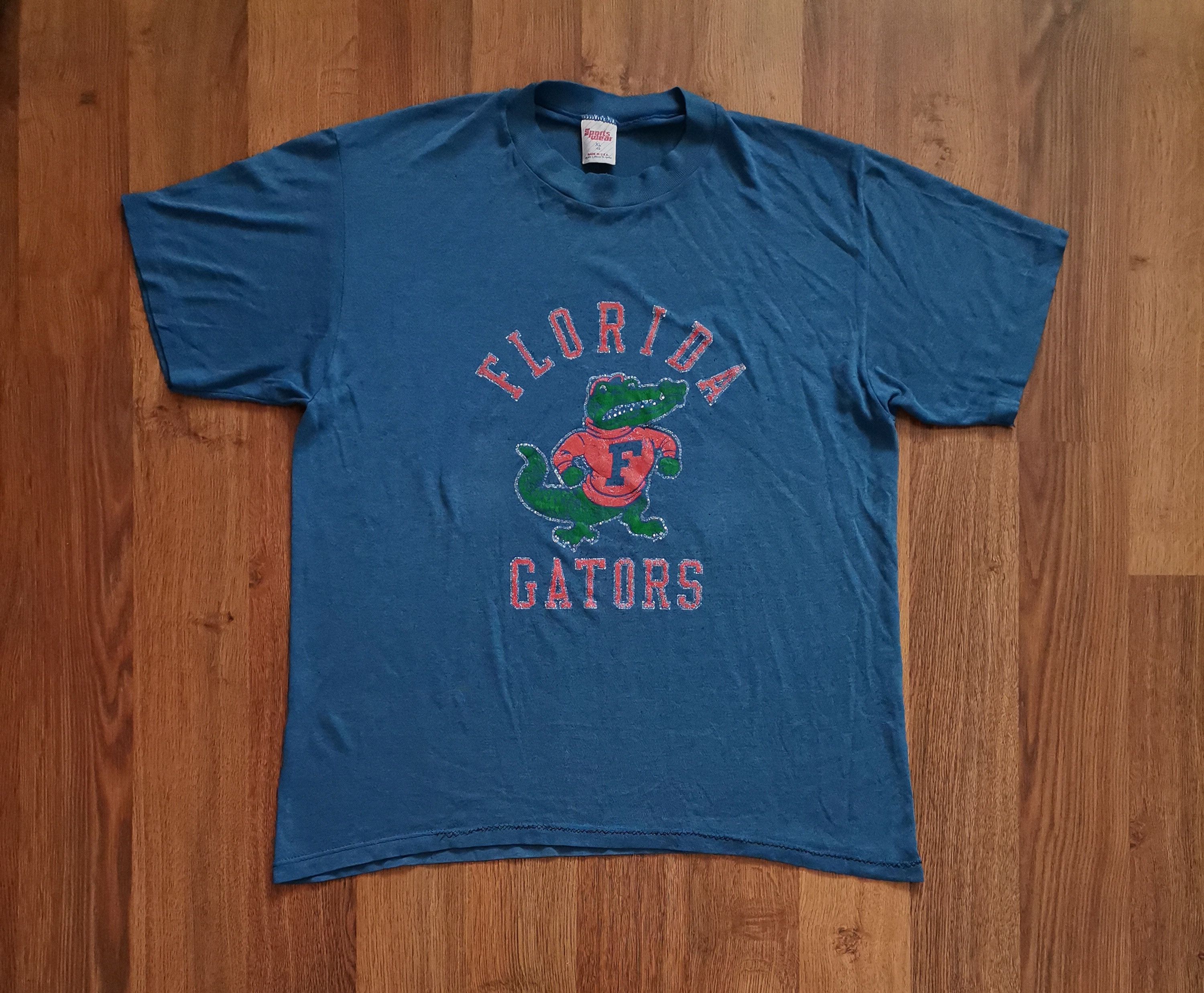 Vintage Vintage Sportswear Florida Gators Single Stitch T-Shirt Size US XL / EU 56 / 4 - 1 Thumbnail