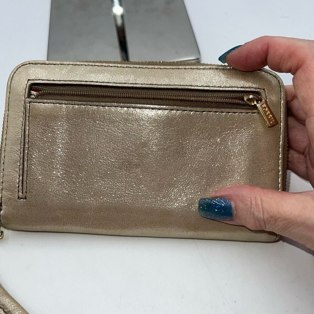 Fossil Fossil Gold Zip Around Wallet/Wristlet Size ONE SIZE - 7 Thumbnail