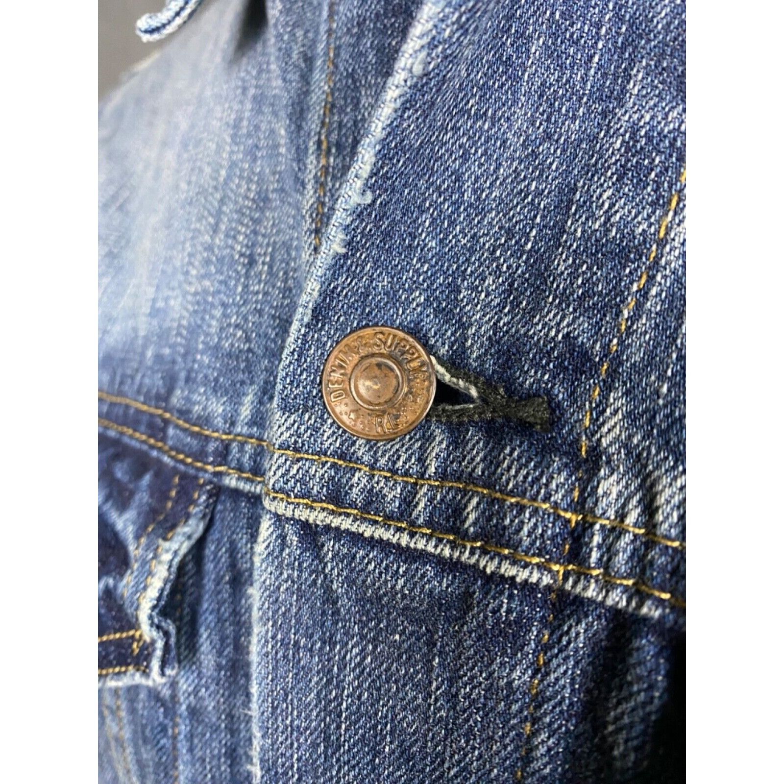 Denim & Supply Ralph Lauren Ralph Lauren Denim&Supply Men's Blue Denim Jeans Biker Jacke Size US M / EU 48-50 / 2 - 8 Thumbnail