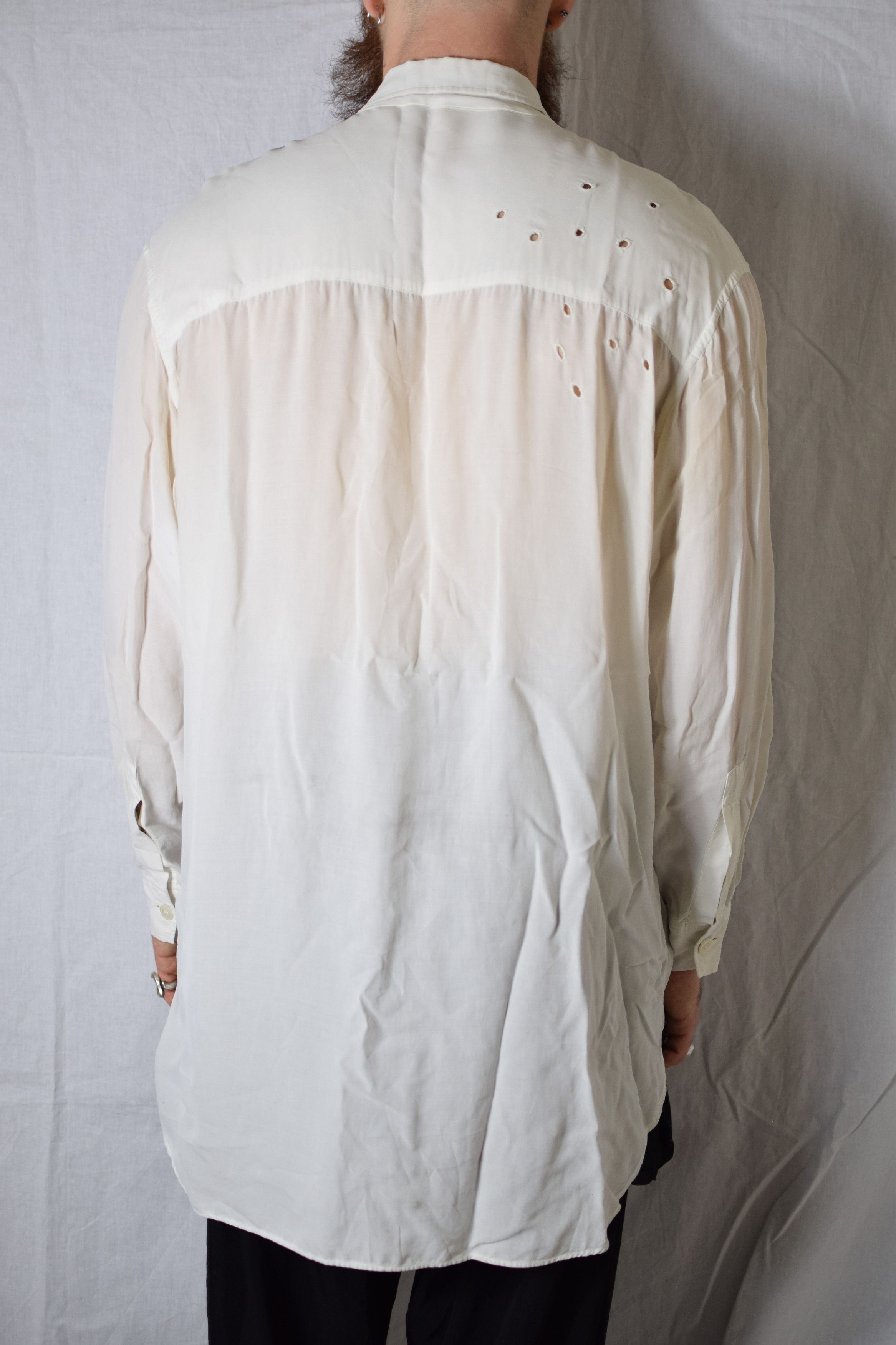 Yohji Yamamoto YYPH SS92 Archive Hole Shirt Size US L / EU 52-54 / 3 - 7 Thumbnail
