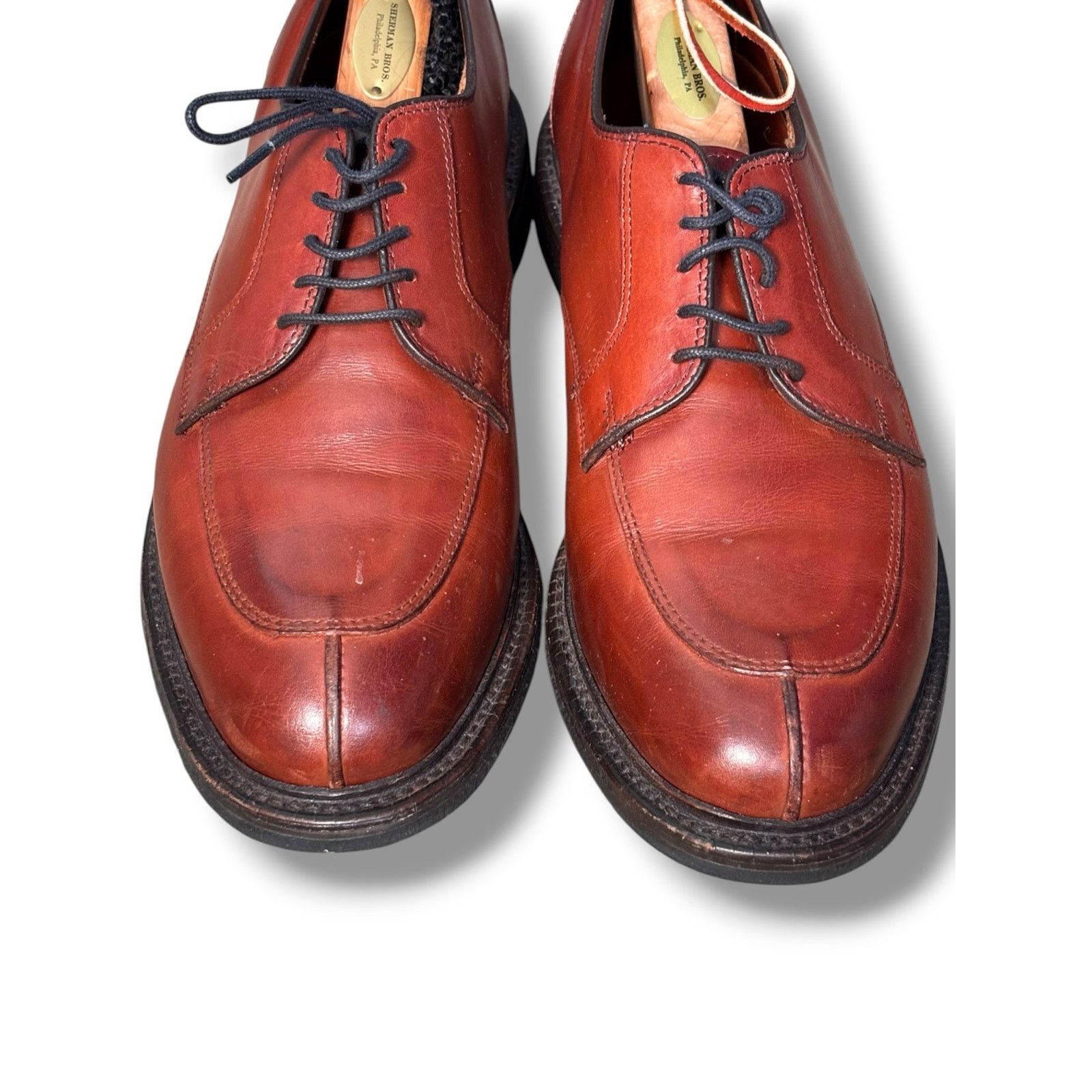Allen Edmonds Vintage Allen Edmonds Split Toe Derby Shoes Cognac Brown 10 Size US 10 / EU 43 - 3 Thumbnail