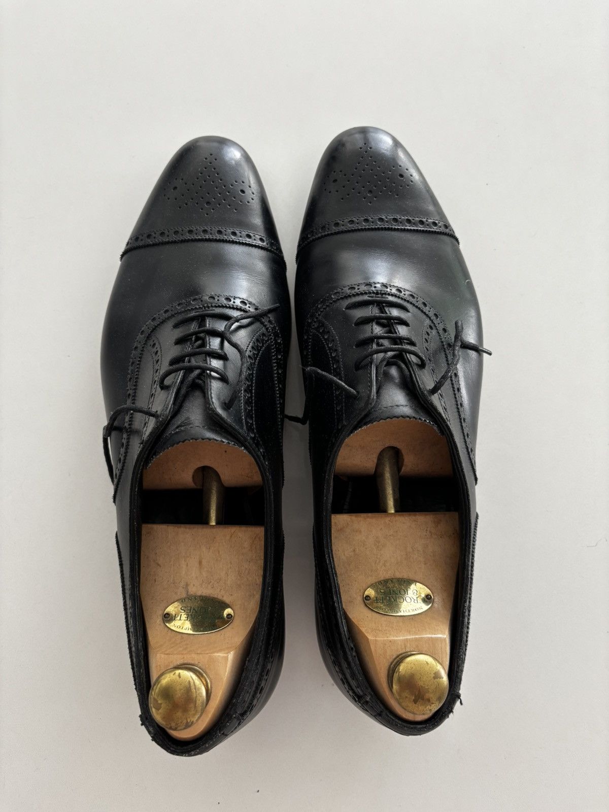 Crockett & Jones Crockett & Jones Black UK 12 Brogue Size US 12 / EU 45 - 3 Thumbnail