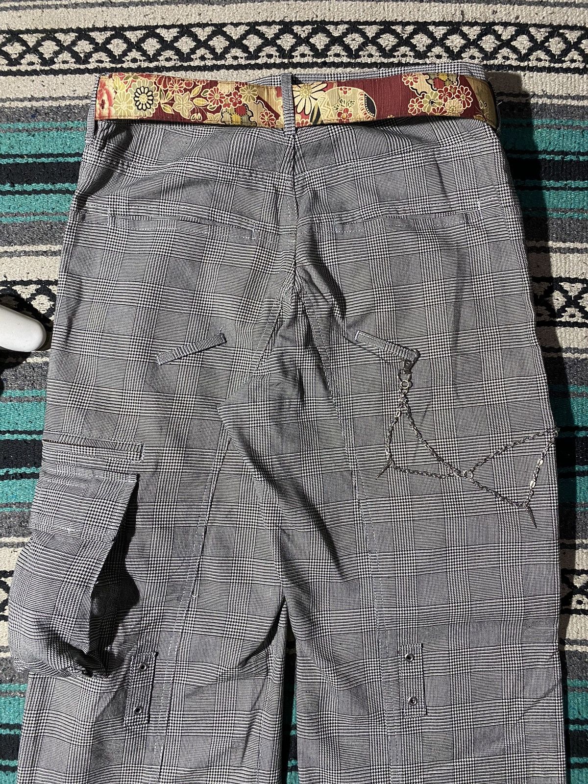 PPFM RARE ‼️ PPFM Multi 3D Pocket Plaid Utility Pants Size US 32 / EU 48 - 8 Thumbnail