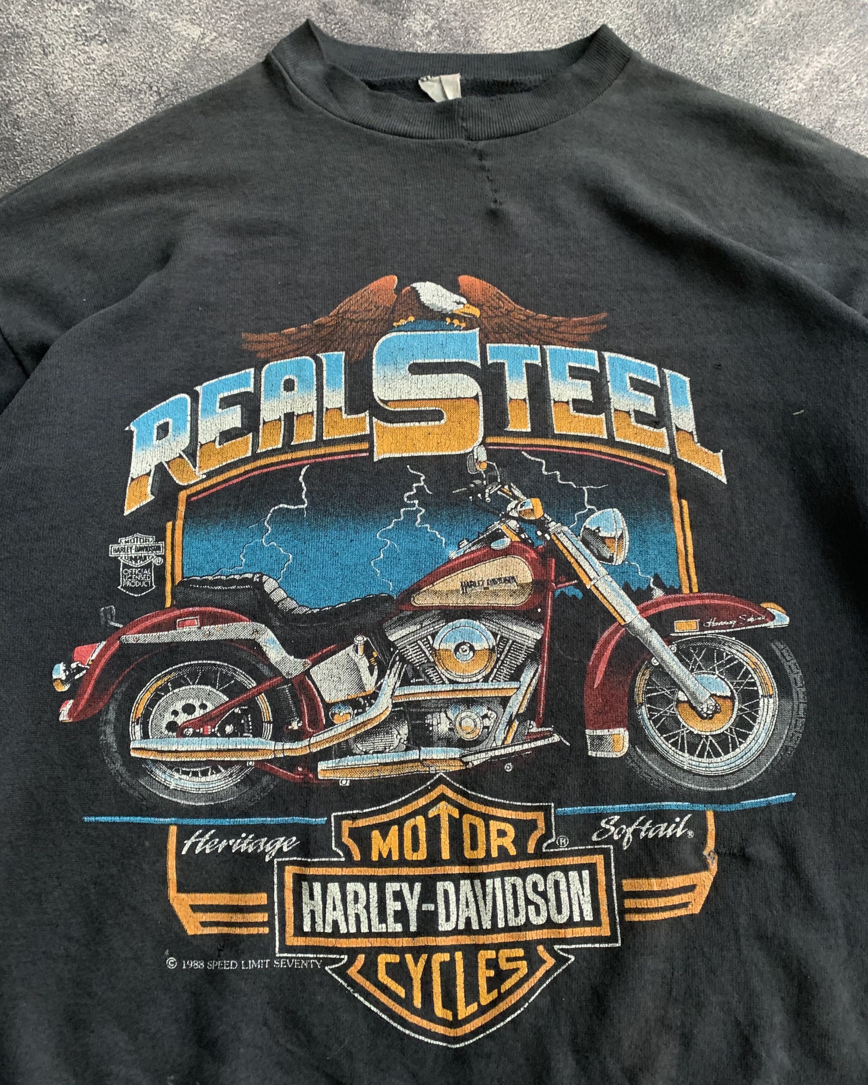 Harley Davidson 💎 Vintage 1988 Harley Davidson Sweatshirts Size US L / EU 52-54 / 3 - 3 Thumbnail