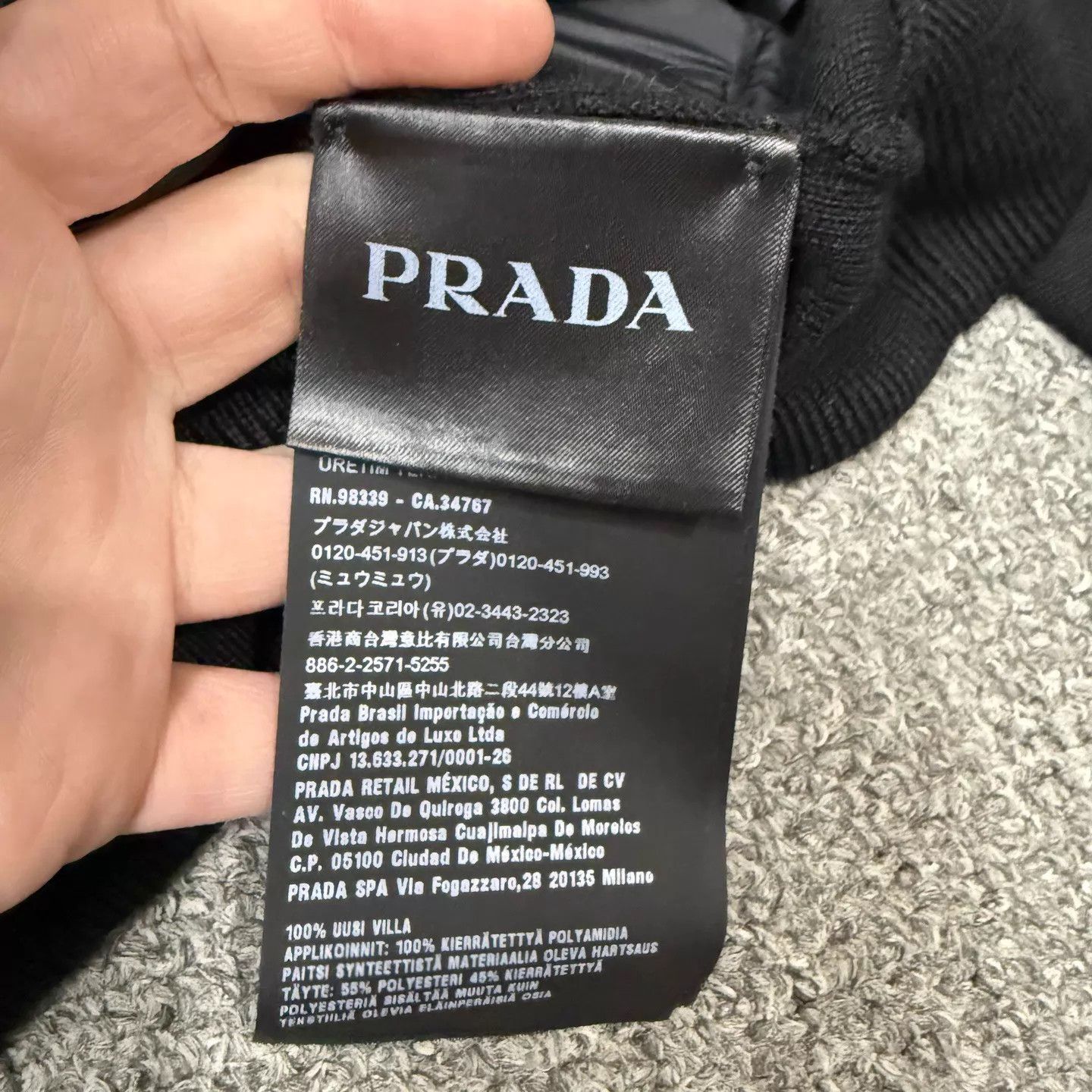 Prada Prada Black Triangle Logo Nylon Knit Zip Jacket 48 Size US M / EU 48-50 / 2 - 4 Thumbnail