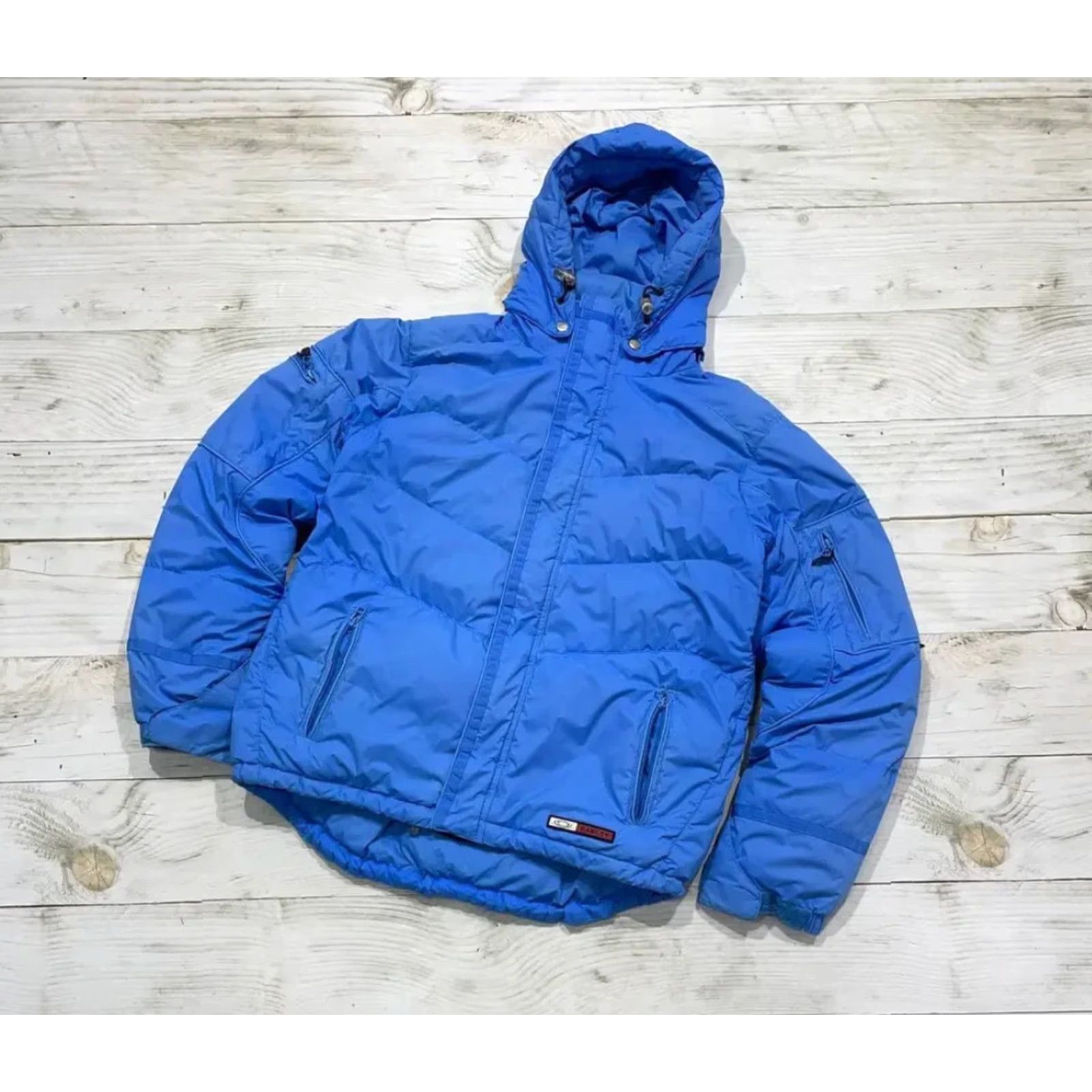 Oakley VINTAGE Oakley Jacket Crewneck Down Puffer Jacket Men M Blue 90s Size US M / EU 48-50 / 2 - 2 Thumbnail