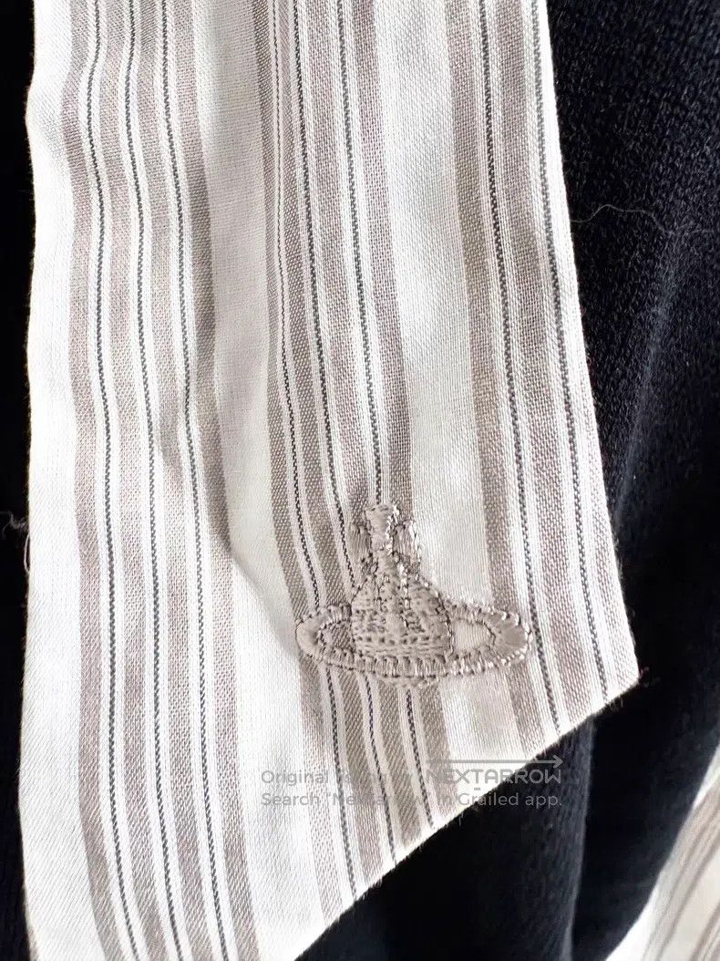 Vivienne Westwood Vivienne Westwood Vintage Black and White Striped Bow Knit Size L / US 10 / IT 46 - 5 Thumbnail