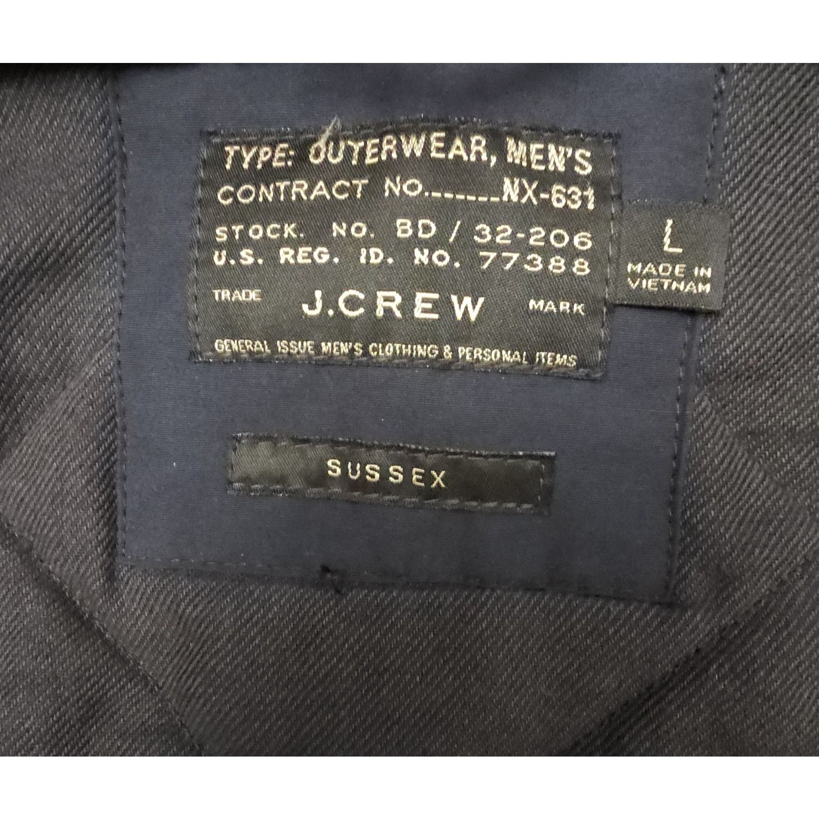 J.Crew J Crew Sussex Jacket NX-631 Primaloft Quilted Military Field Size US L / EU 52-54 / 3 - 10 Thumbnail