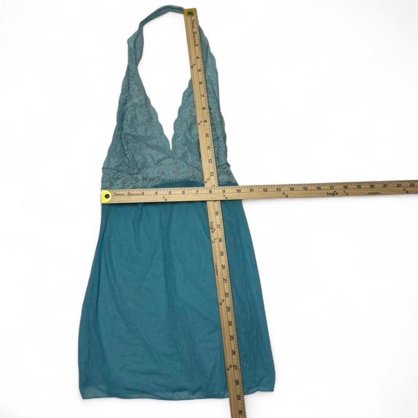 Other blue lace halter top with sheer bottom size small Size S / US 4 / IT 40 - 4 Thumbnail