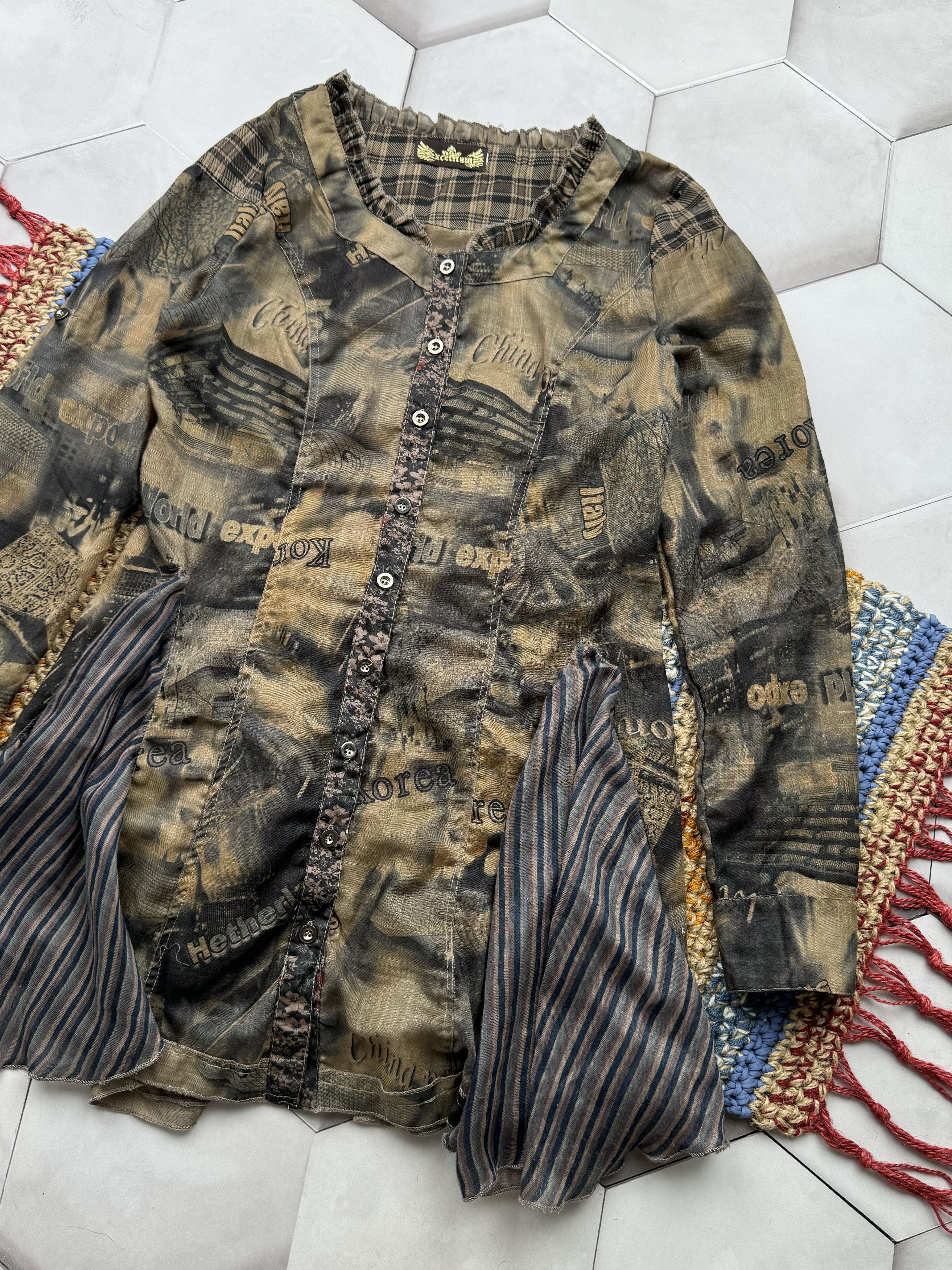 Vintage Vintage Printed Dress (E4) Size L / US 10 / IT 46 - 3 Thumbnail