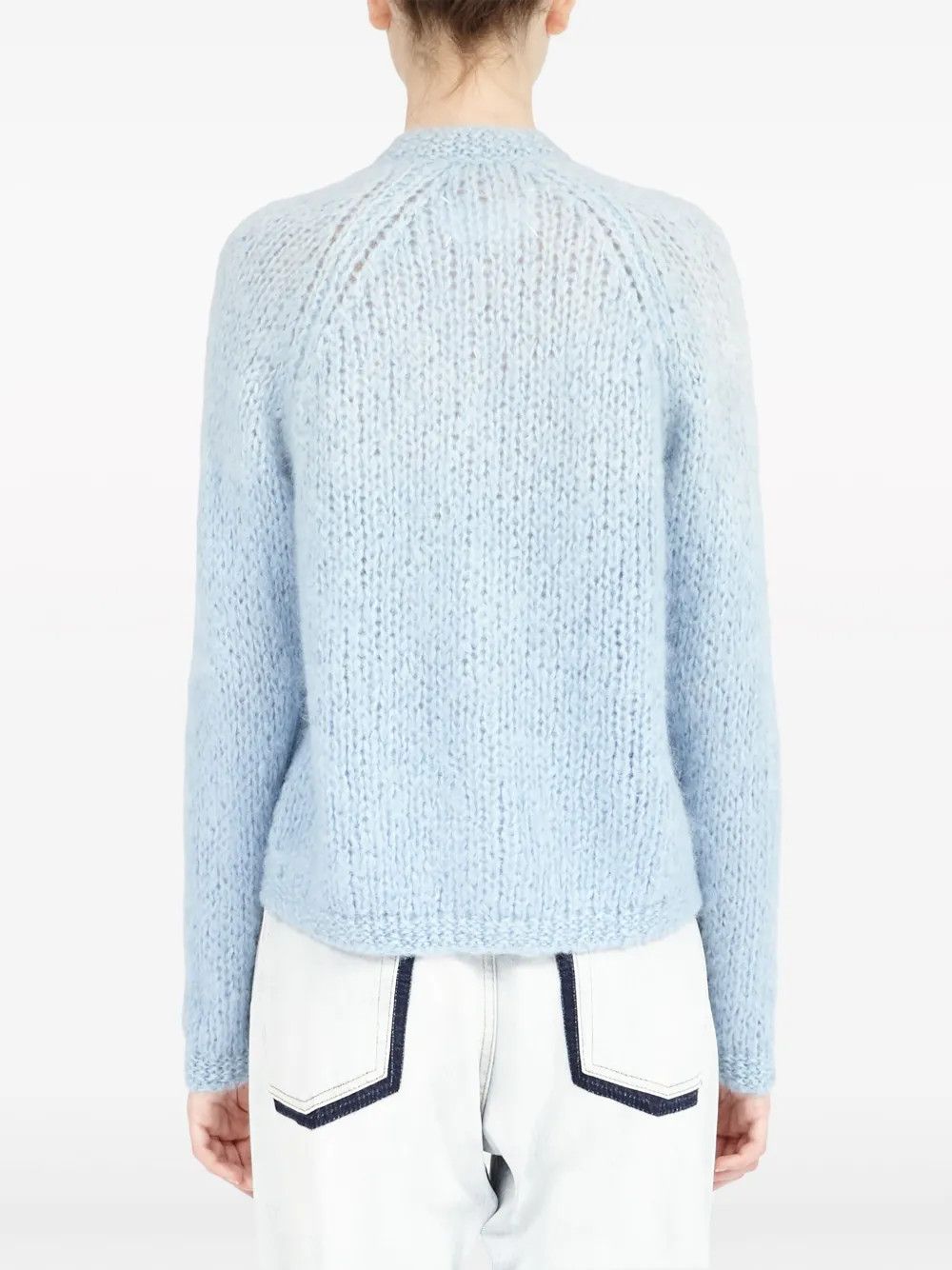 Maison Margiela o1y0625 Cardigan in Sky Blue Size S / US 4 / IT 40 - 4 Thumbnail