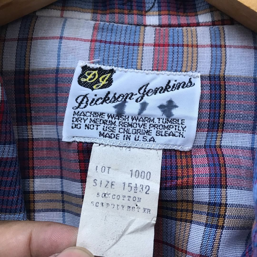 Cowboy Equipment × Vintage × Western Mountaineering Dickson Jenkins Western Cowboy shirt Men small Blue Orange Size US L / EU 52-54 / 3 - 11 Thumbnail