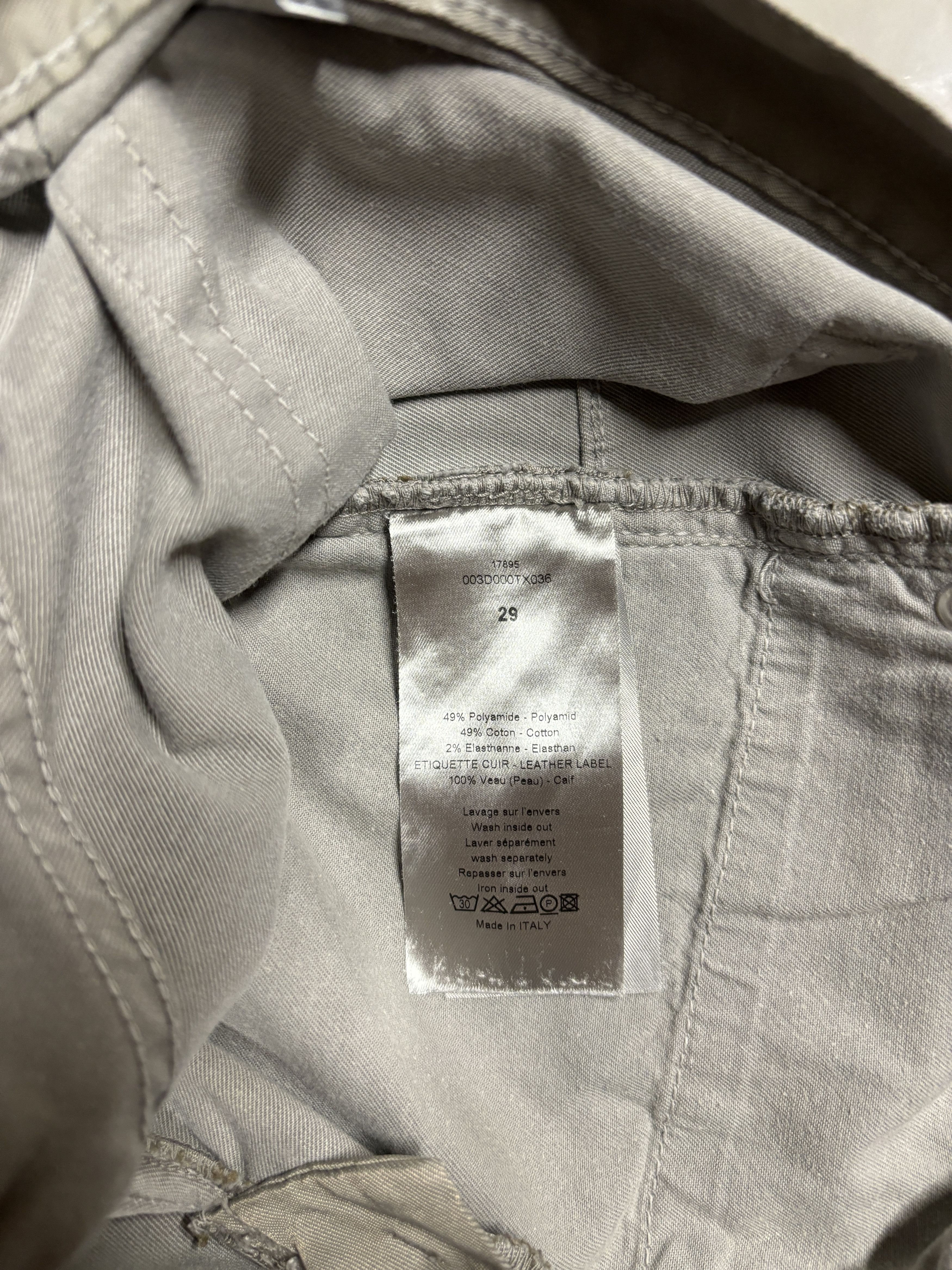 Dior × Hedi Slimane ⚡️QUICK SALE⚡️Dior Beige Pants Trousers by Hedi Slimane Size US 29 - 6 Thumbnail
