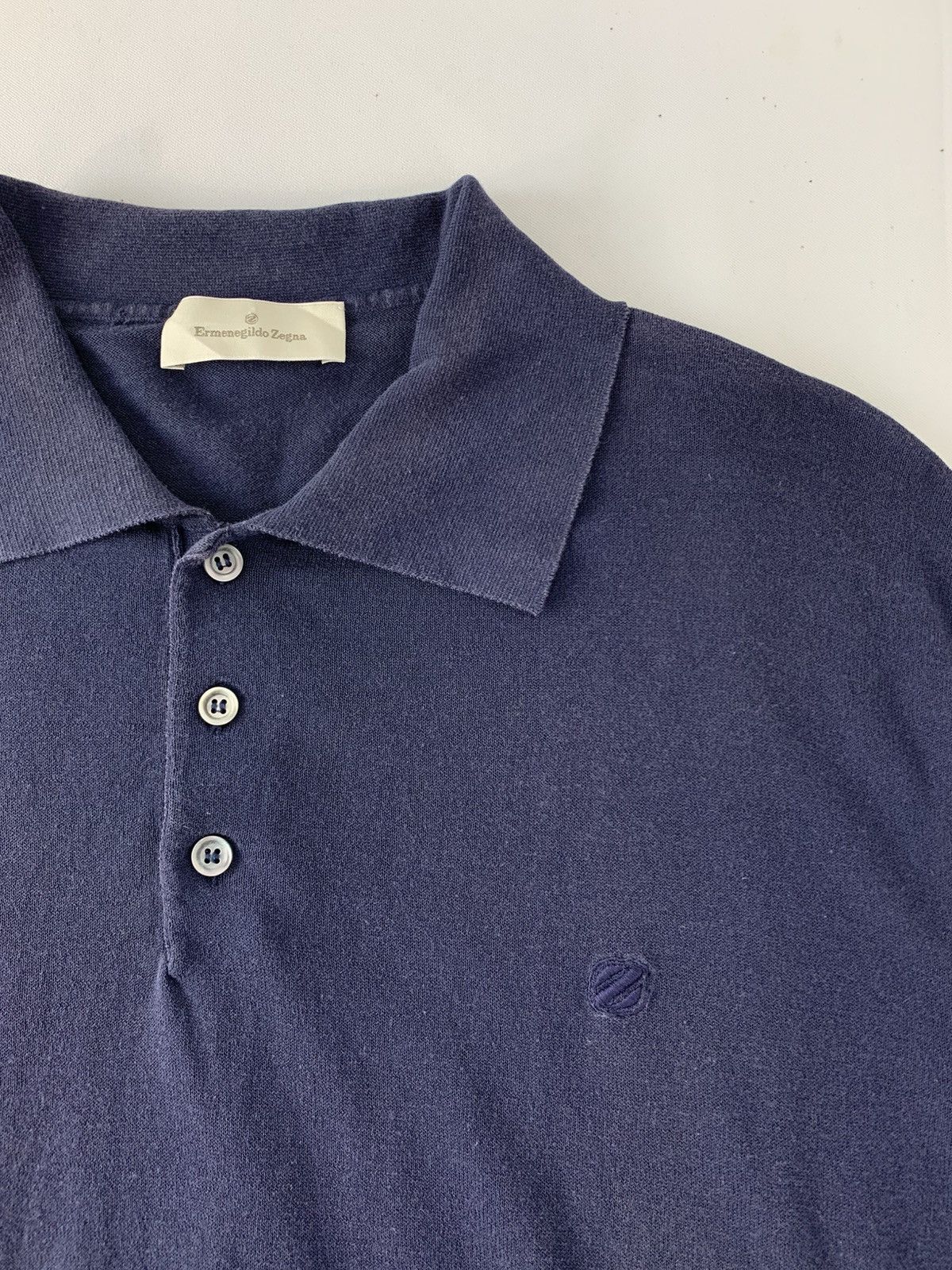 Ermenegildo Zegna Ermenegildo Zegna Plain Minimalist Polo Tee T shirt Size US L / EU 52-54 / 3 - 4 Thumbnail