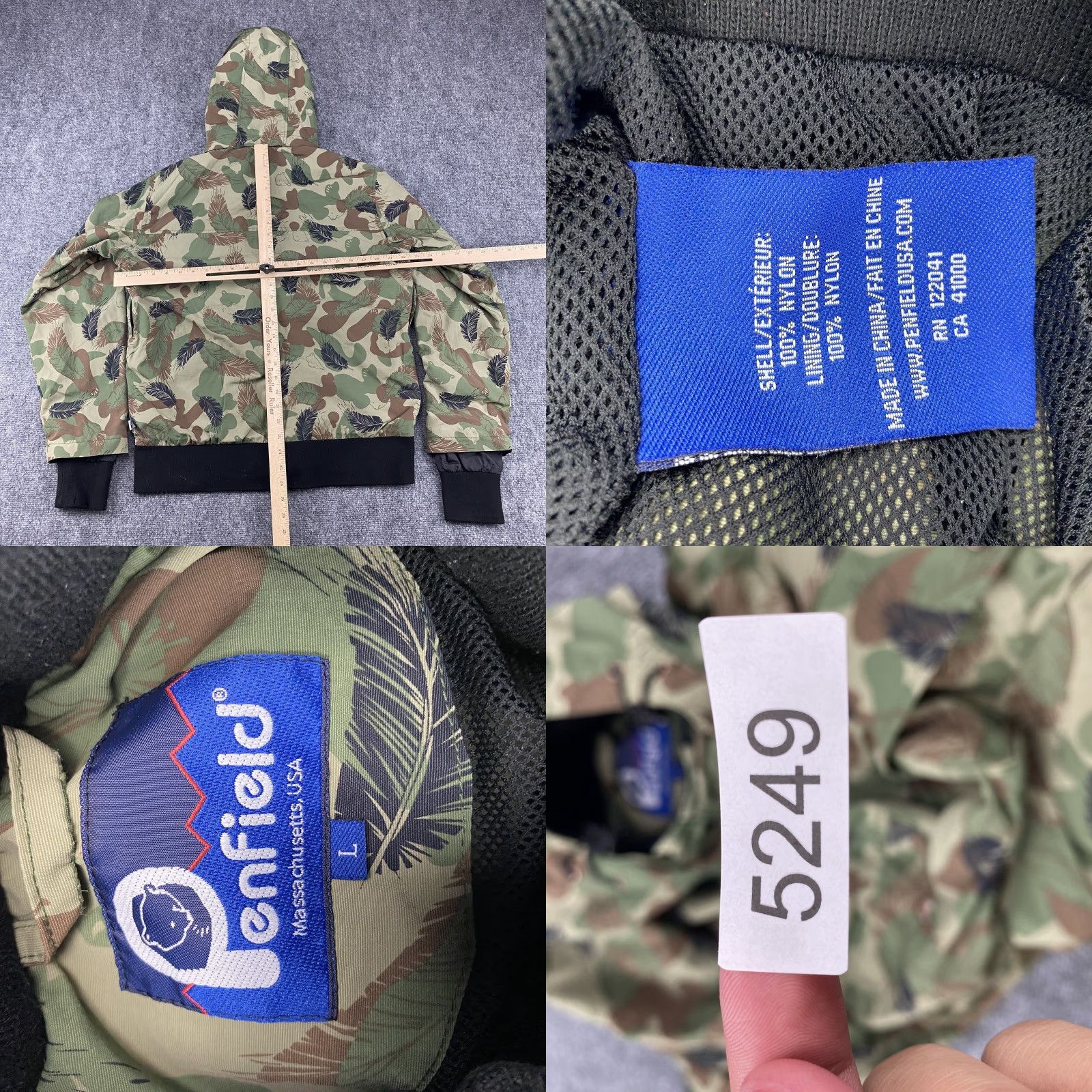 Penfield Penfield Jacket Mens L Camouflage Hooded Puffer Down Parka Outdoor Camo Feather DPM Sit Full Zip Front Pockets Logo Womens? Size US L / EU 52-54 / 3 - 8 Thumbnail