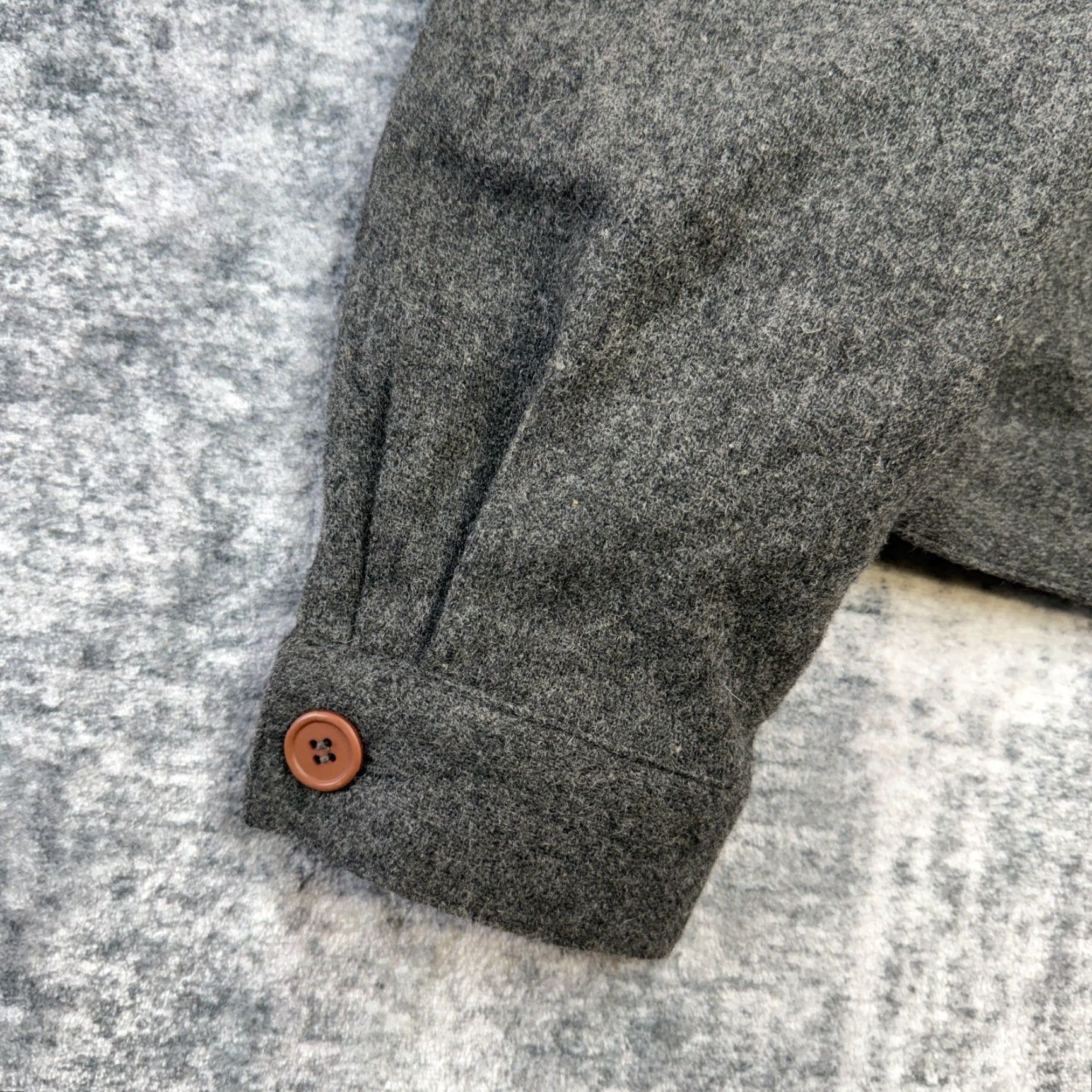 Vintage VINTAGE Bridgewater Classics Jacket Womens 12 Gray Wool Cropped Academia Heritage Bomber Jacket Size XL / US 12-14 / IT 48-50 - 3 Thumbnail