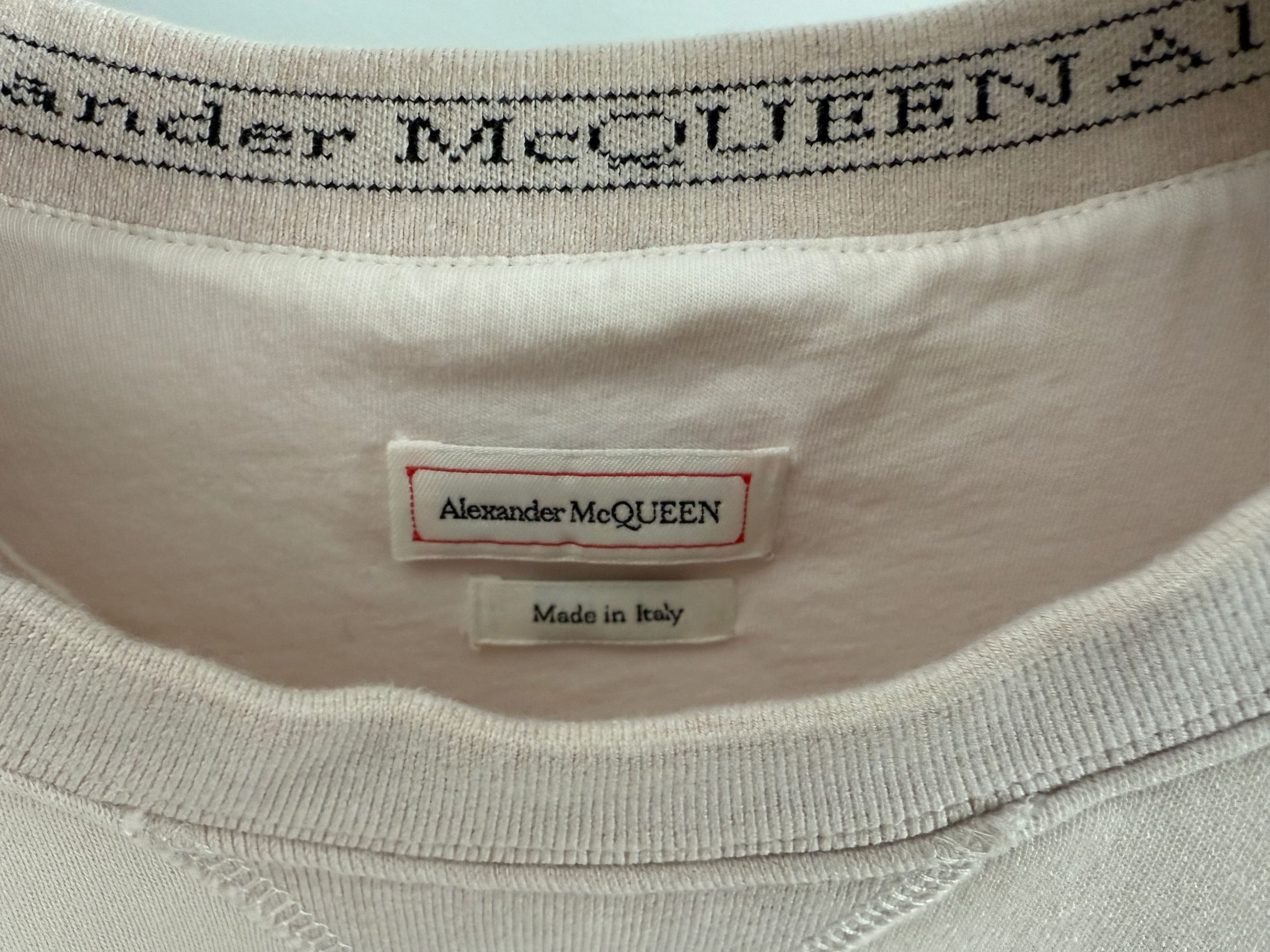 Alexander McQueen Logo-Embroidered Loopback Cotton Sweatshirt Size US M / EU 48-50 / 2 - 3 Thumbnail