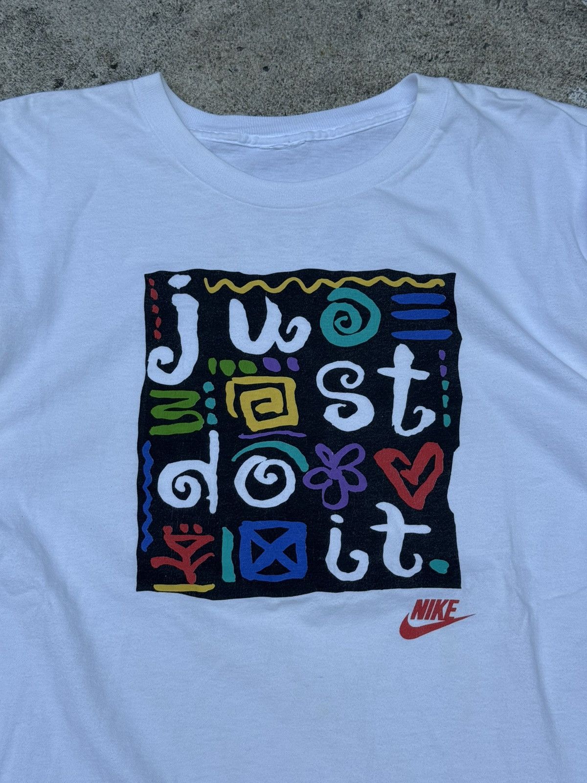 Nike Vintage Nike Just Do It 90’s Sign T-shirt Size US L / EU 52-54 / 3 - 3 Thumbnail