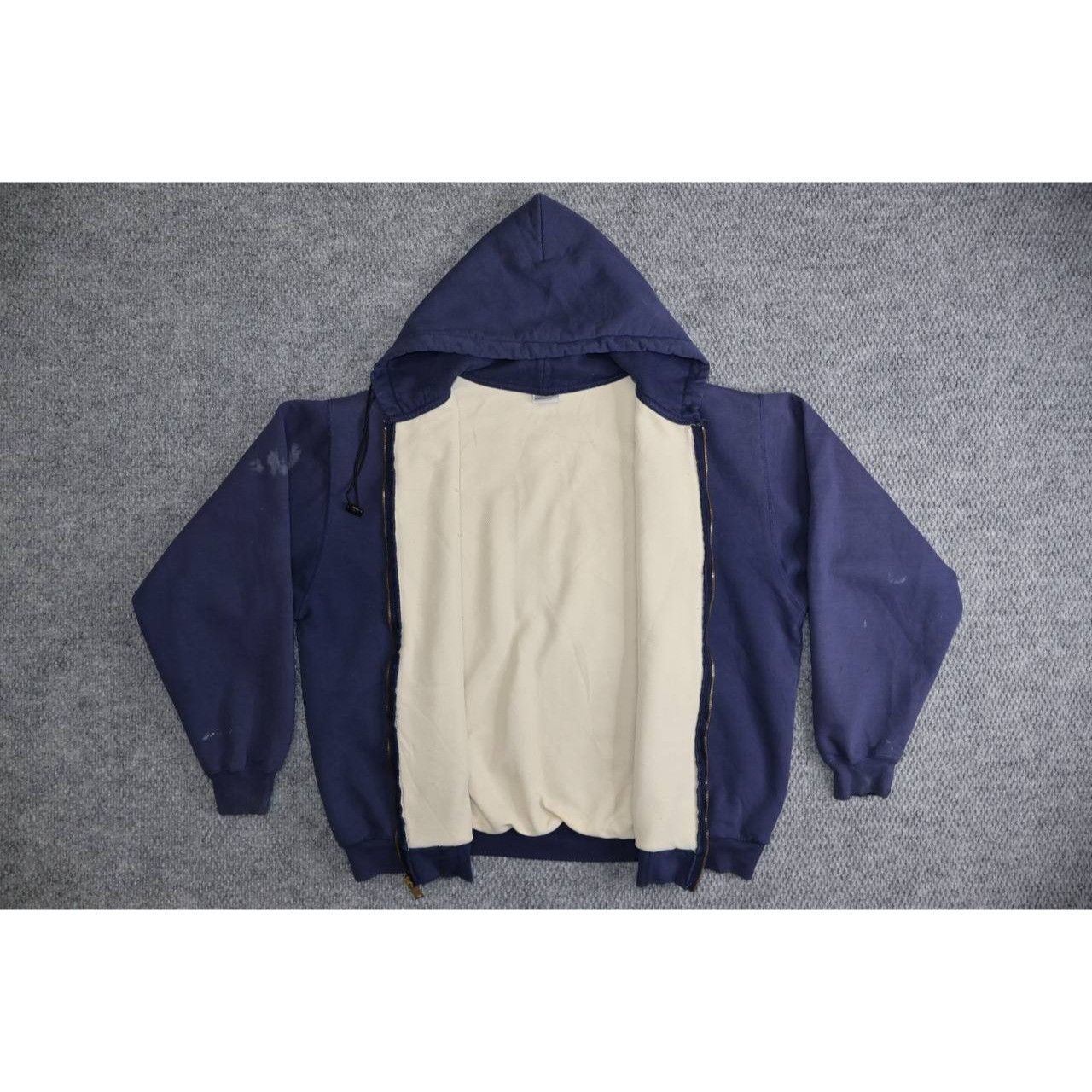 Carhartt Vtg Carhartt Workwear Jacket Navy Full Zip K129 Thermal Size US XXL / EU 58 / 5 - 4 Thumbnail