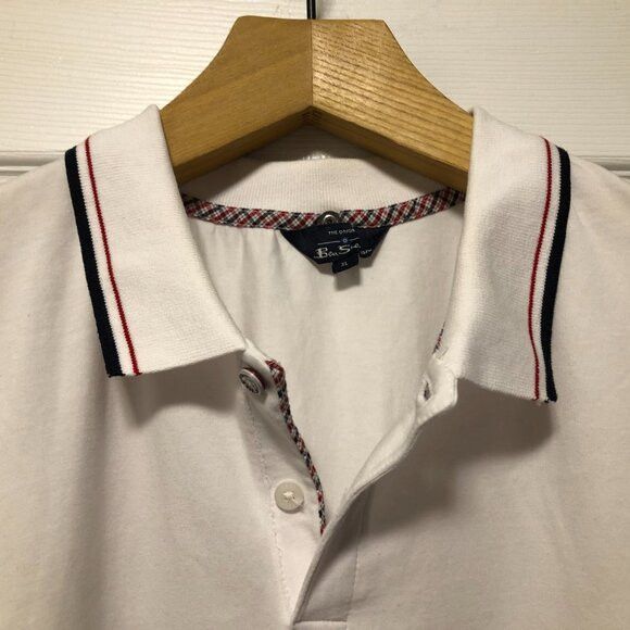 Ben Sherman Ben Sherman men's white cotton polo shirt size: XL Size US XL / EU 56 / 4 - 3 Thumbnail