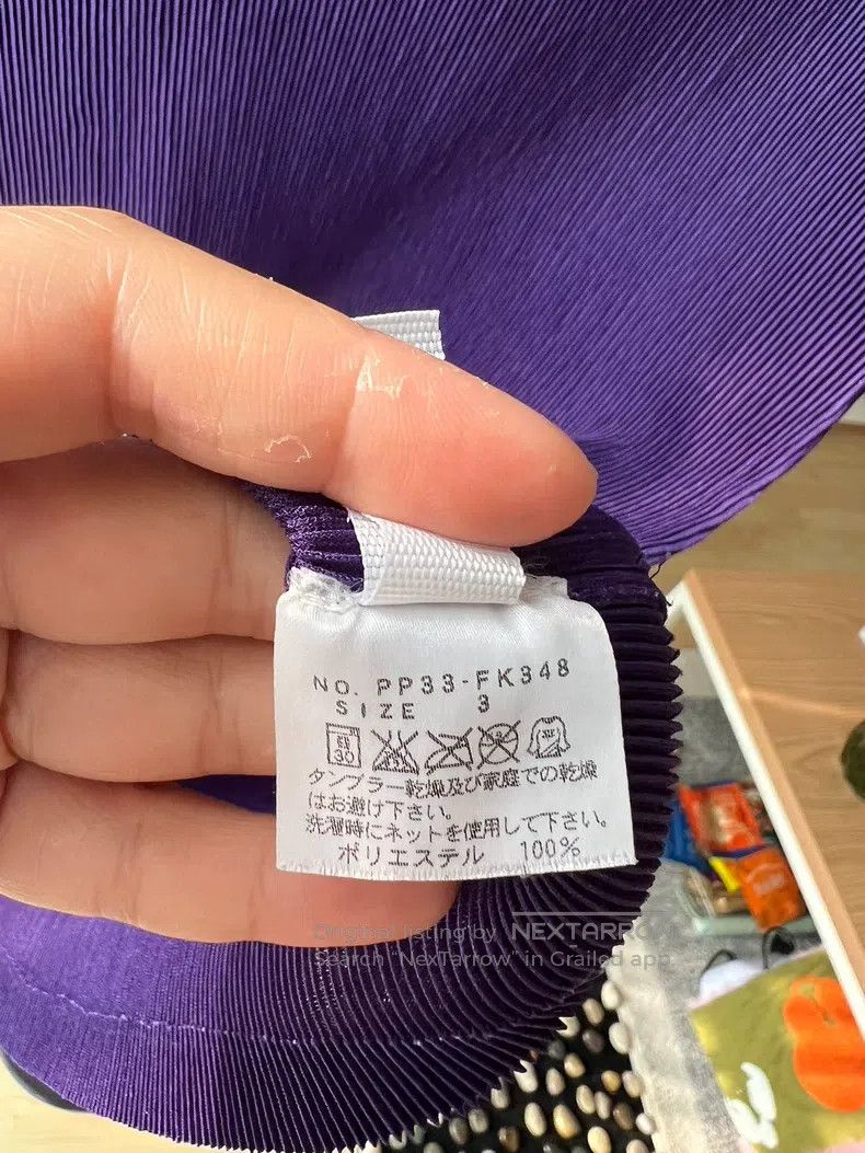 Issey Miyake Issey Miyake Purple Fine Pleated Top Size L / US 10 / IT 46 - 5 Thumbnail