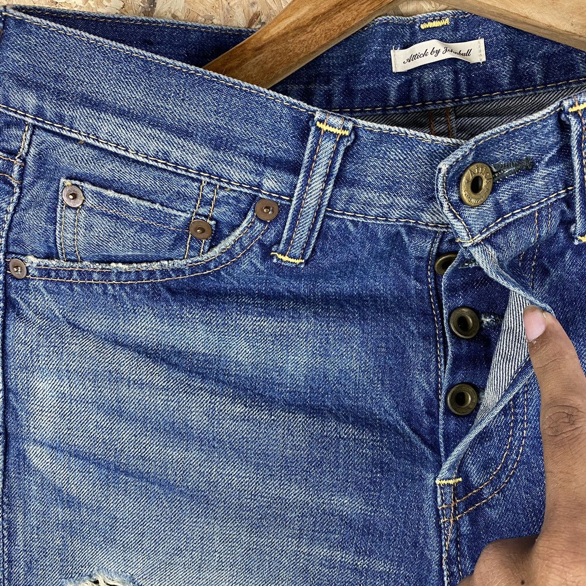 Japanese Brand × Johnbull MADE IN JAPAN ATTICK BY JOHNBULL DISTRESSED DENIM Size US 30 / EU 46 - 11 Thumbnail