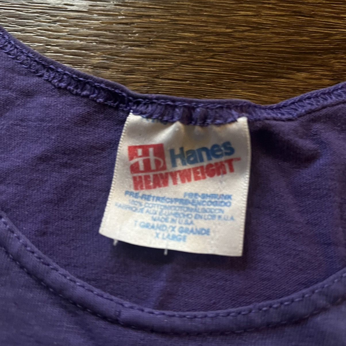 Vintage Vintage Purple Born Bad Tank Top Size US XL / EU 56 / 4 - 4 Thumbnail