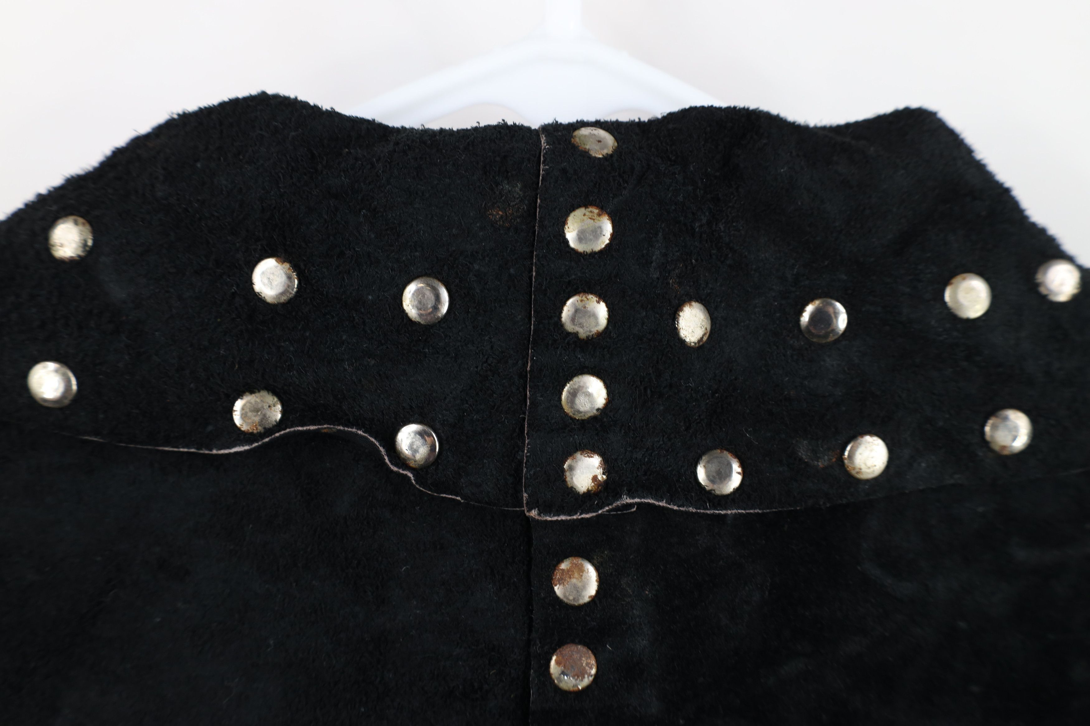 Vintage Vintage 60s 70s Fringed Suede Leather Open Front Jacket Size L / US 10 / IT 46 - 13 Thumbnail