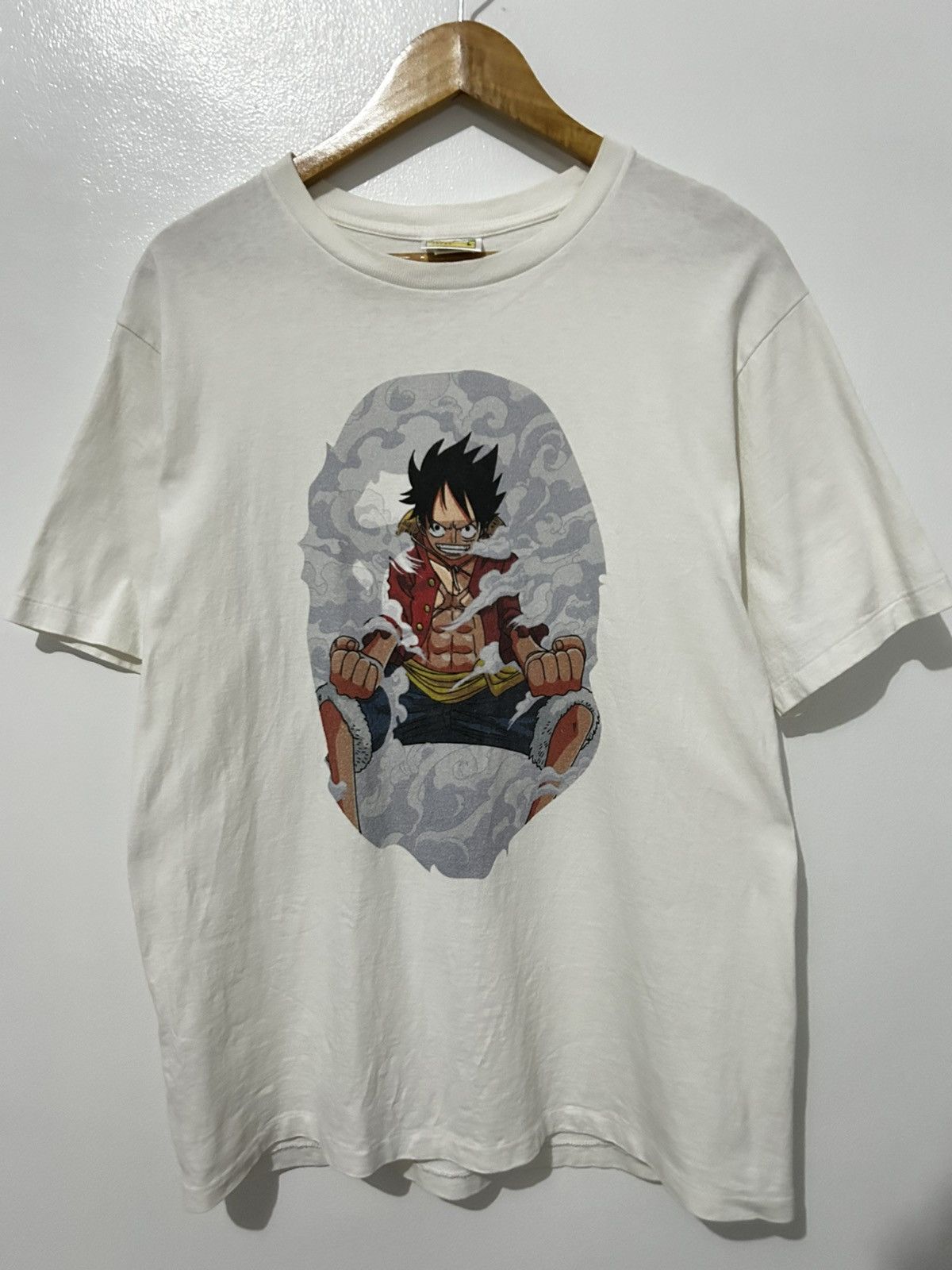 Bape × One Piece 2012 Bape x Onepiece Luffy 2nd Gear Graphic Tee Size US L / EU 52-54 / 3 - 1 Thumbnail