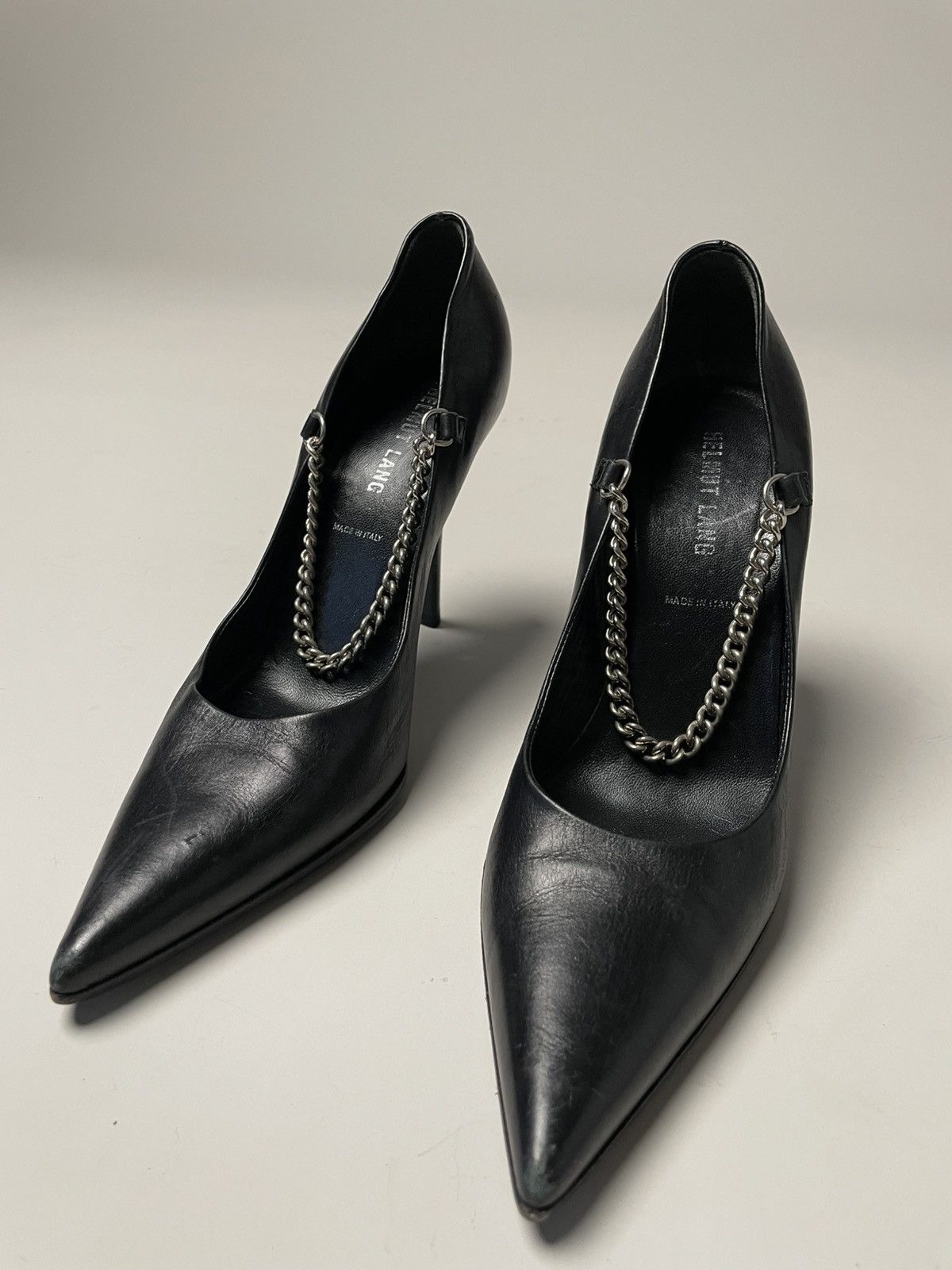 Helmut Lang Vintage 90s Helmut Lang Heels with Chain Size US 7 / IT 37 - 1 Thumbnail