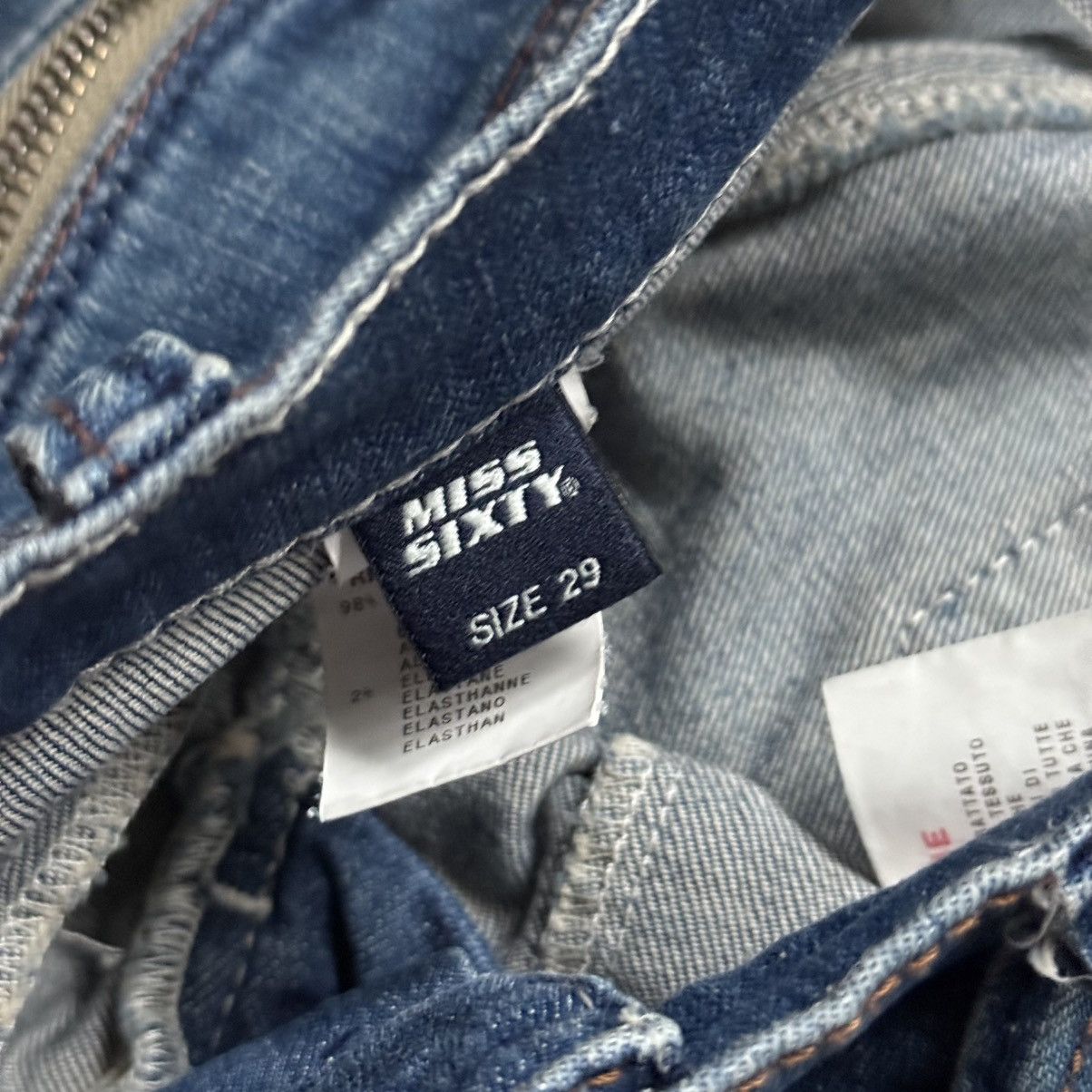 Miss Sixty 📌 Vintage Miss Sixty Y2K Chain Low Rise Slim Jeans Size 29 Size 29" - 10 Thumbnail