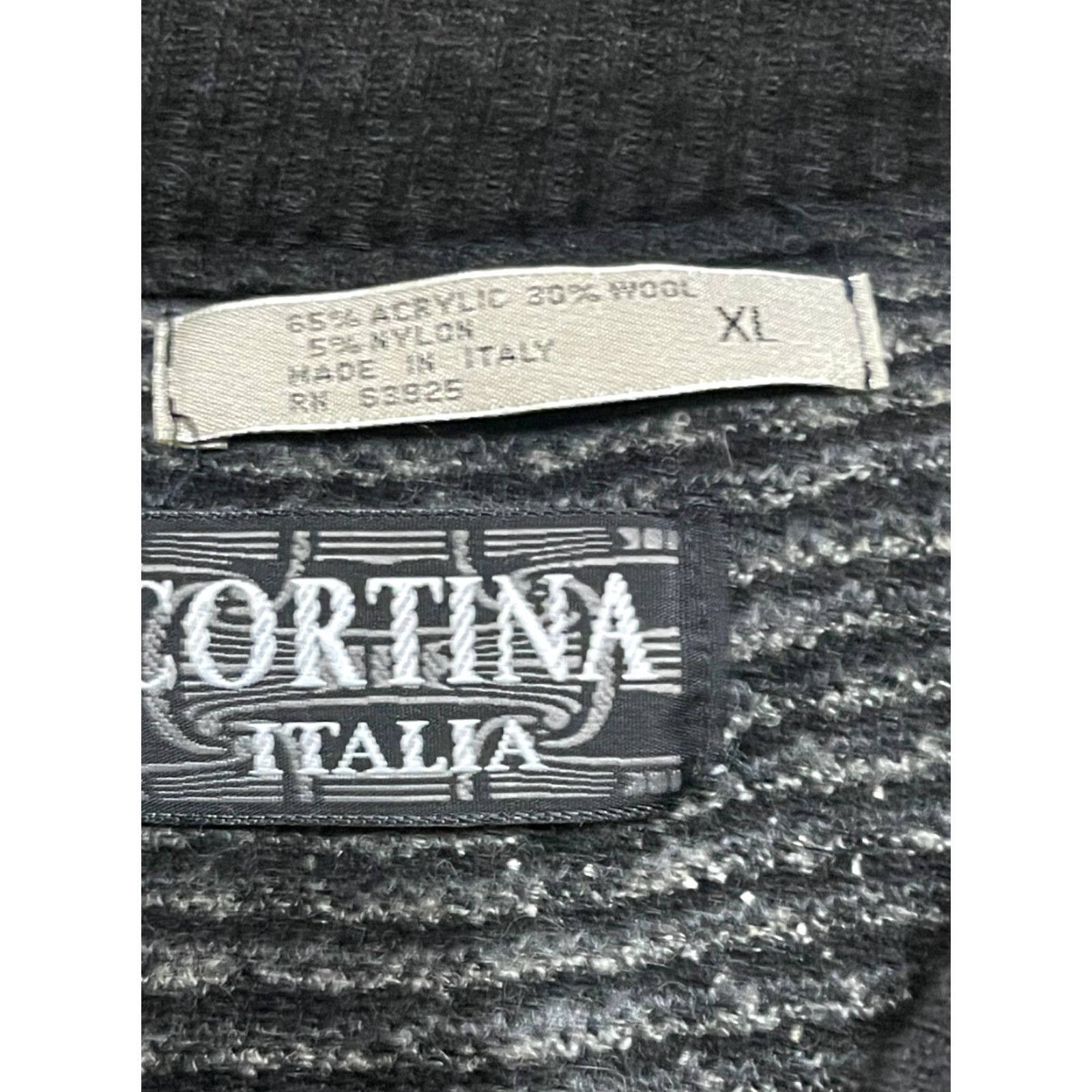Vintage Cortina Italia Sweater Mens XL Black Gray Wool Blend Pullover Crew Neck Casual Wool Mens XL Pullover Crew Neck Cortina Italia Sweater Size US XL / EU 56 / 4 - 7 Thumbnail