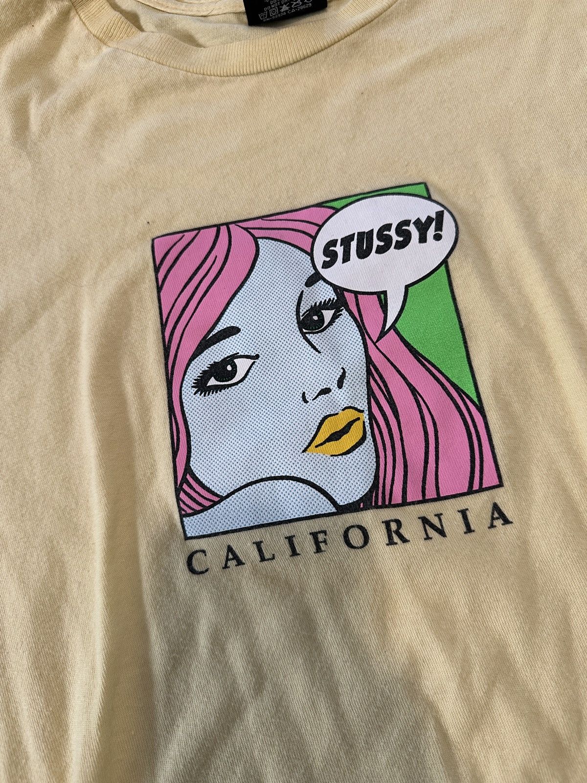 Stussy Yellow Stussy Comic Graphic Long sleeve Tee Size US M / EU 48-50 / 2 - 2 Thumbnail